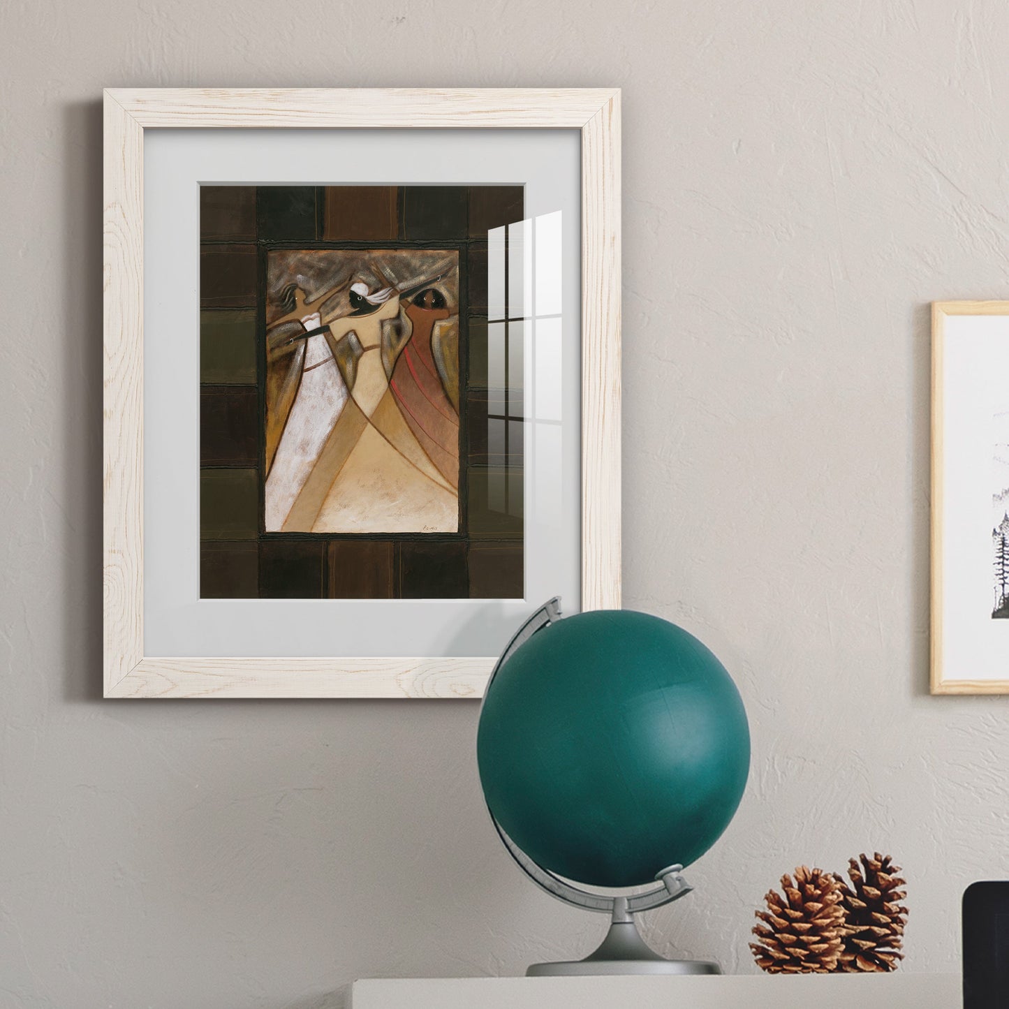 Divine Grace I - Barnwood Framed Art Print