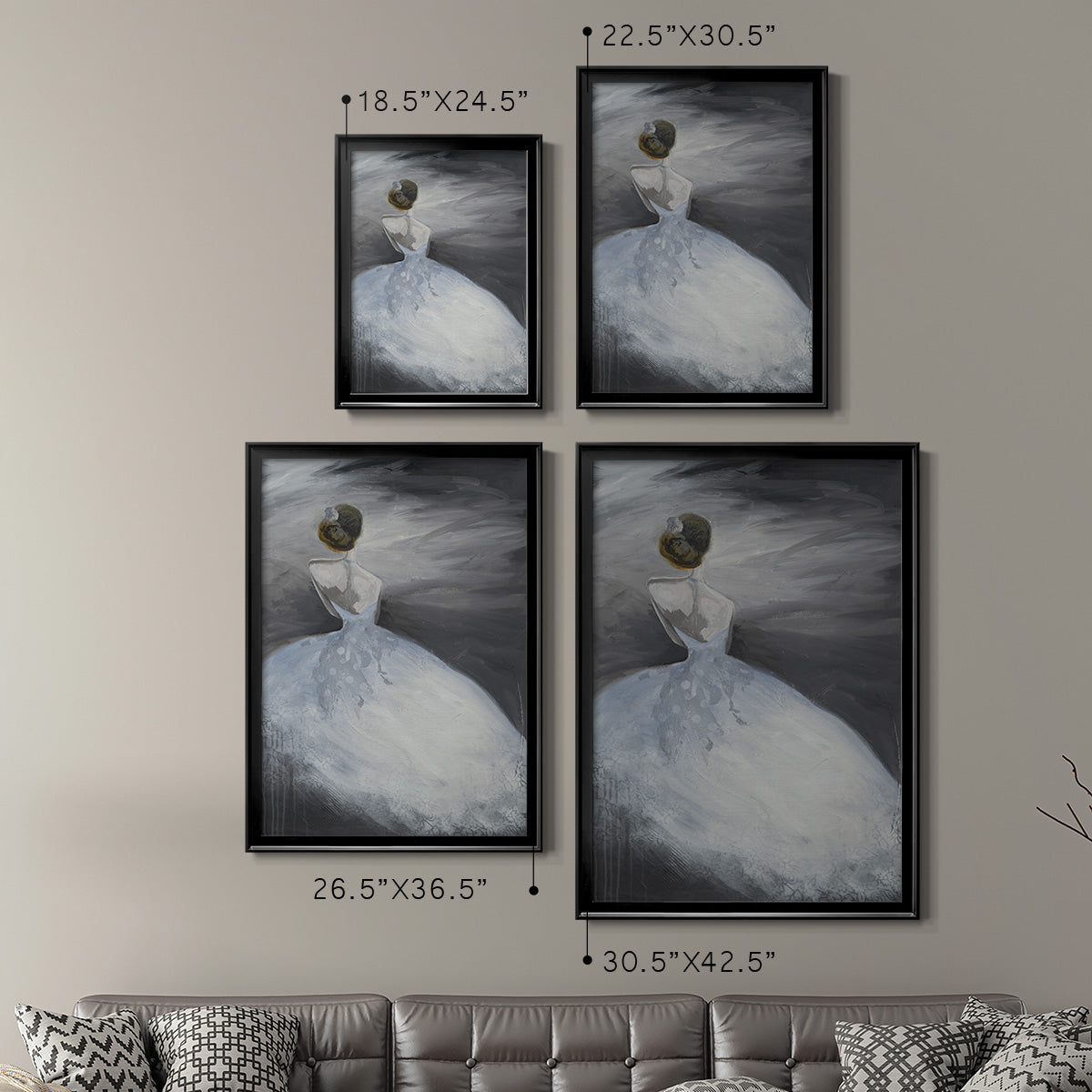 Off in the Distance - Framed Canvas Print