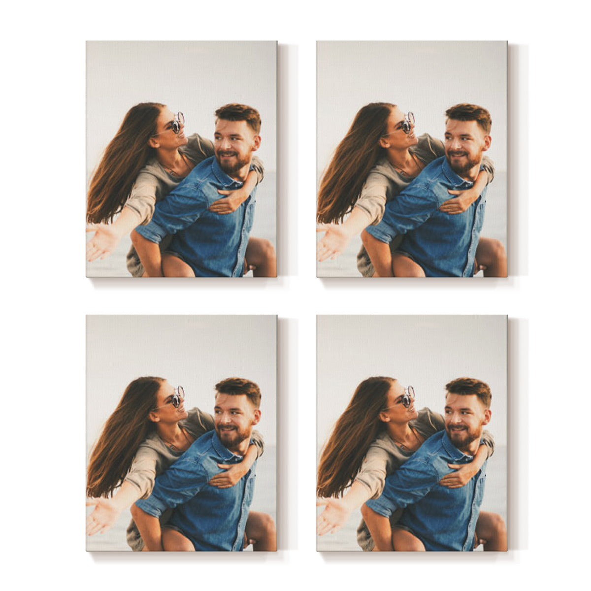 Set of 4 Restickable Custom Framed Photos - 8" x 10"