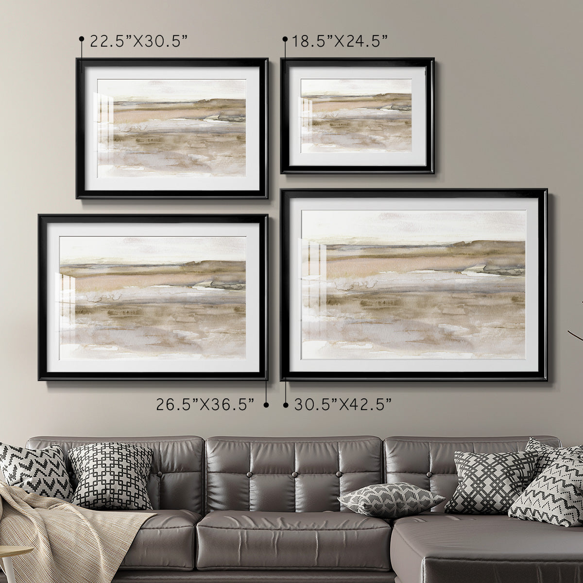 Sunset Bay - Modern Framed Art Print