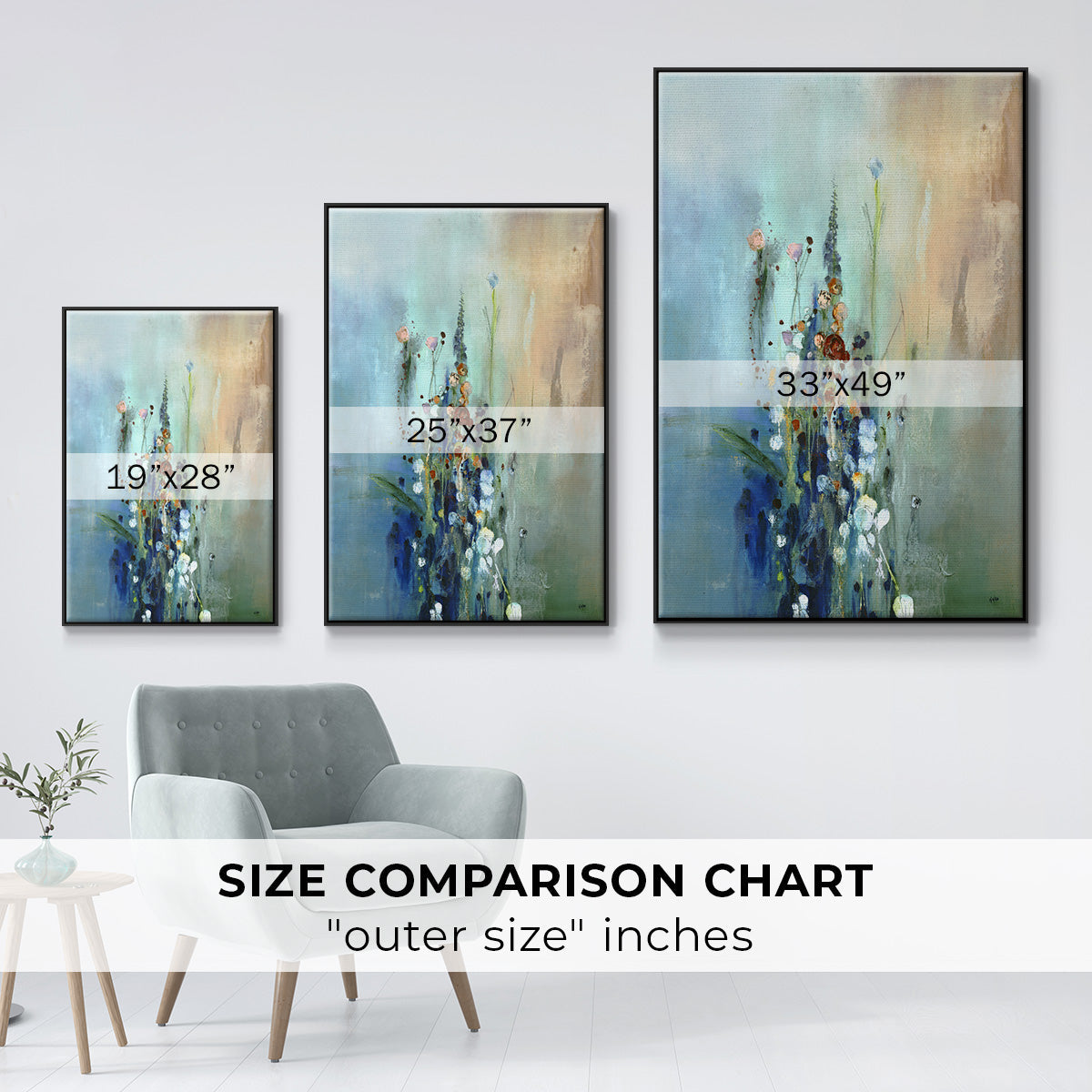 Current Air I - Floater Framed Canvas Print