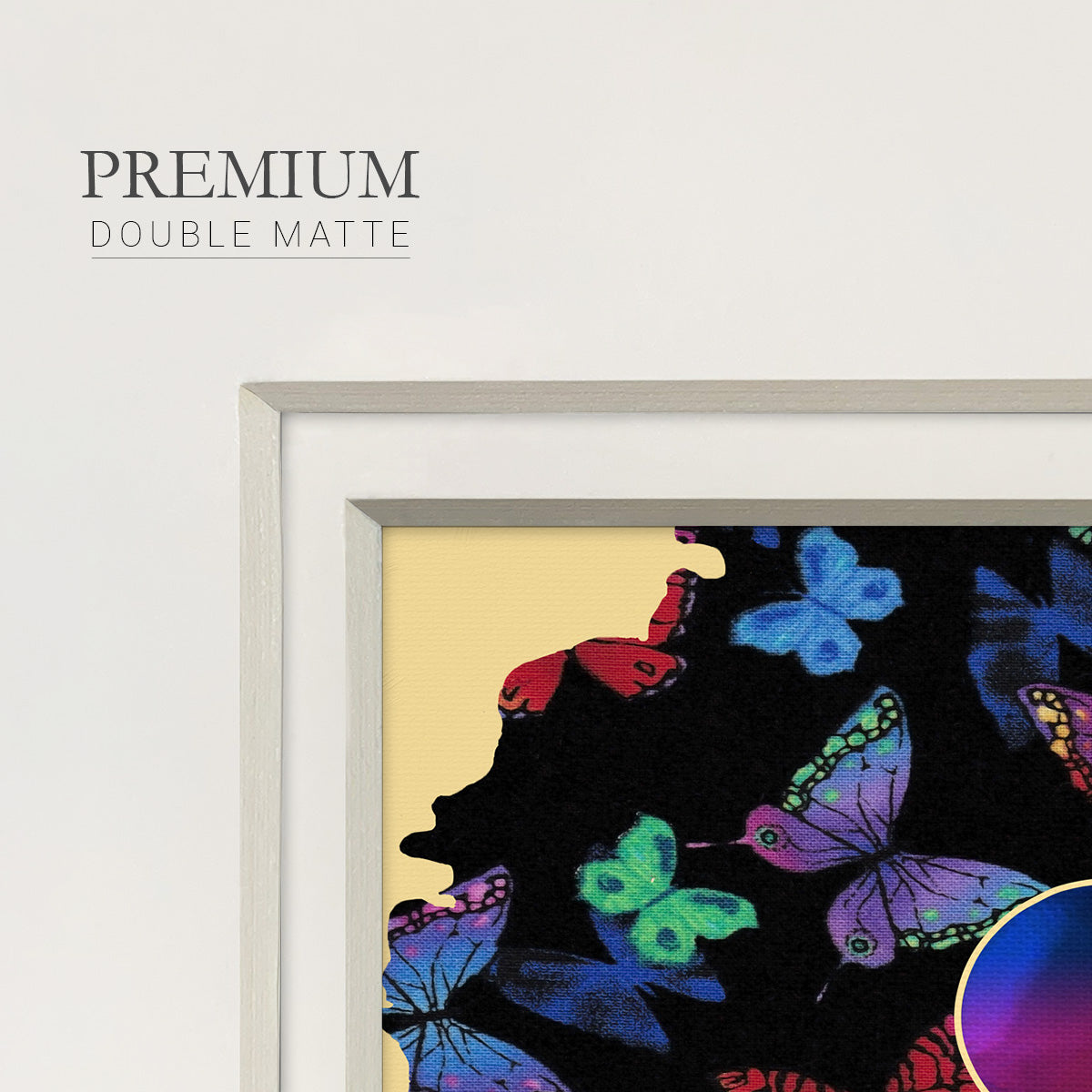 Butterfly Diva I - Double Matboard Framed Print