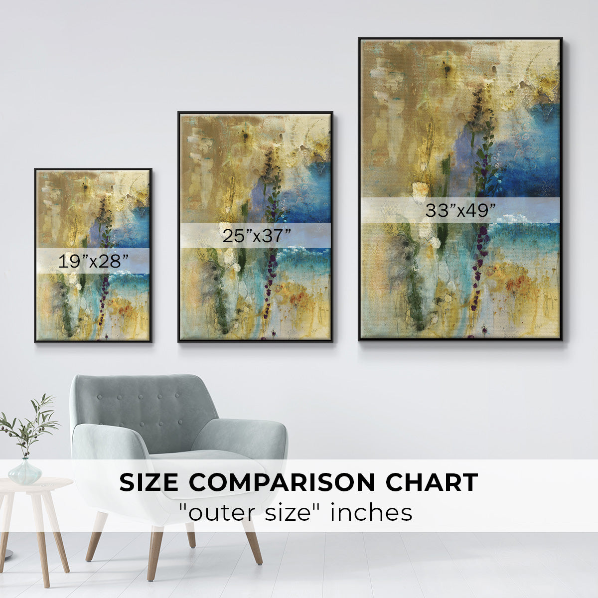 Immerge II - Floater Framed Canvas Print