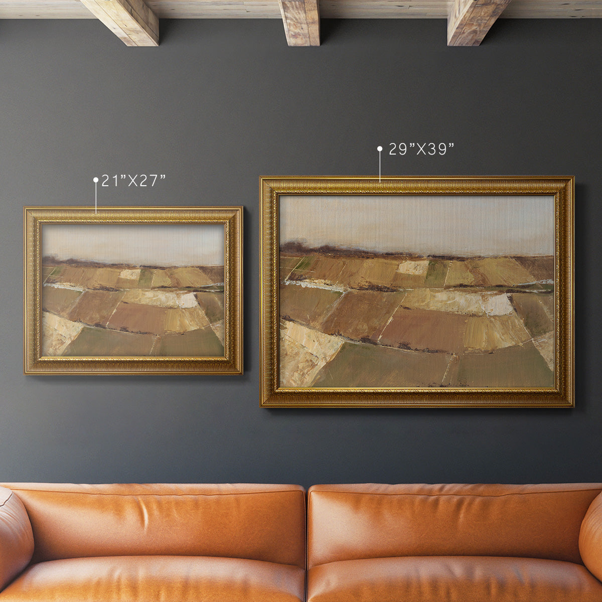 Autumn Pasture I - Ornate Framed Canvas Print