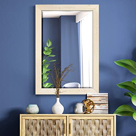 Barnwood Wood Framed with Beveled Edge Mirror