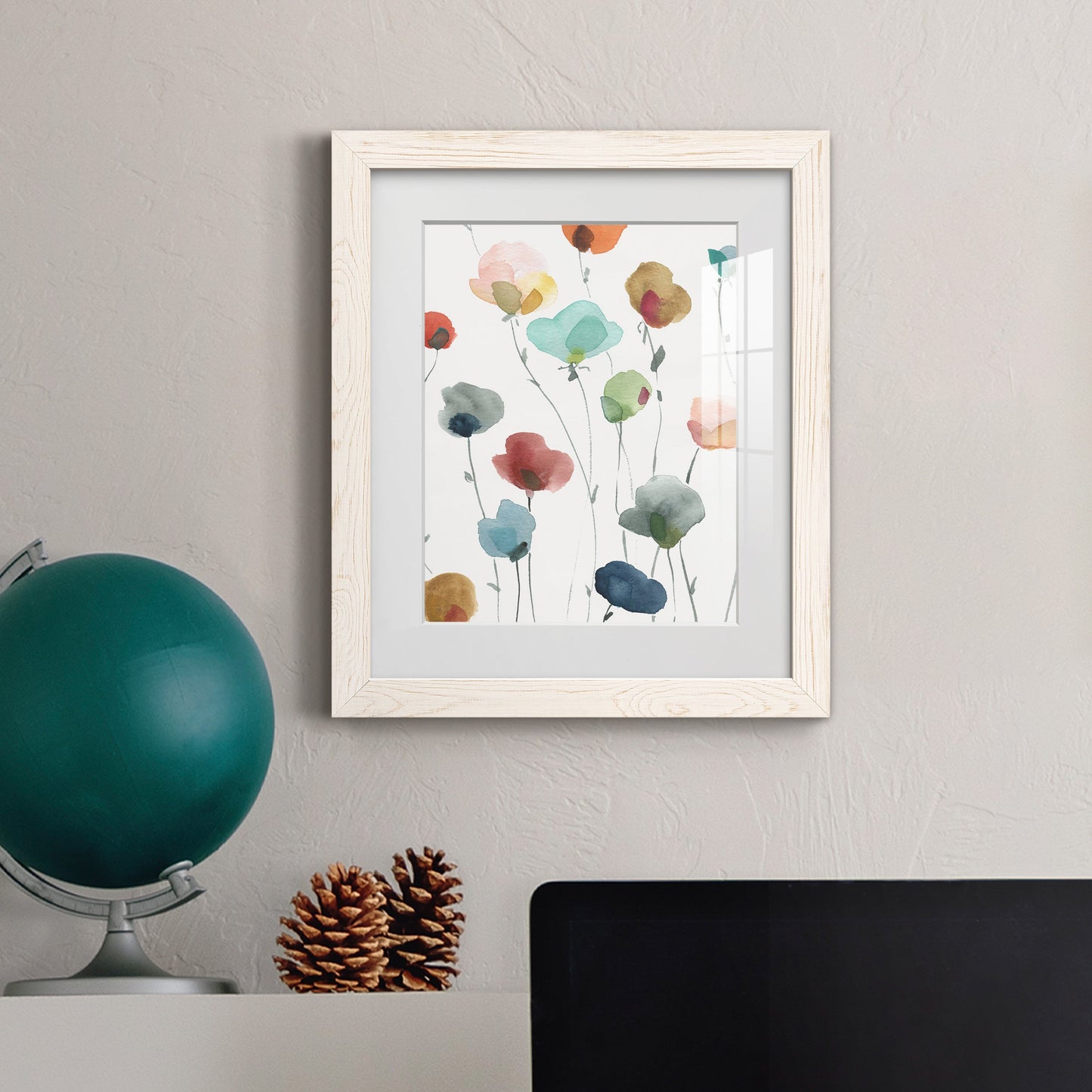 Lollipop Garden I - Barnwood Framed Art Print