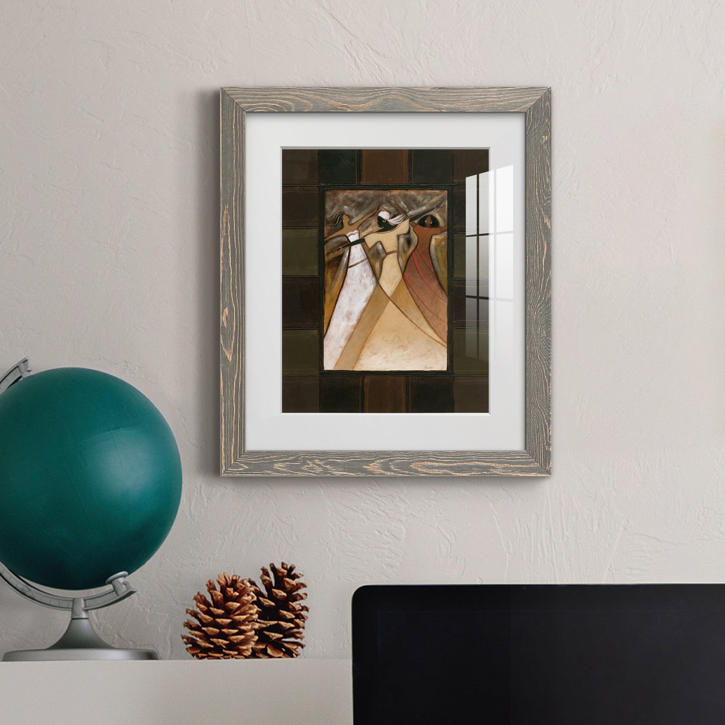 Divine Grace I - Barnwood Framed Art Print
