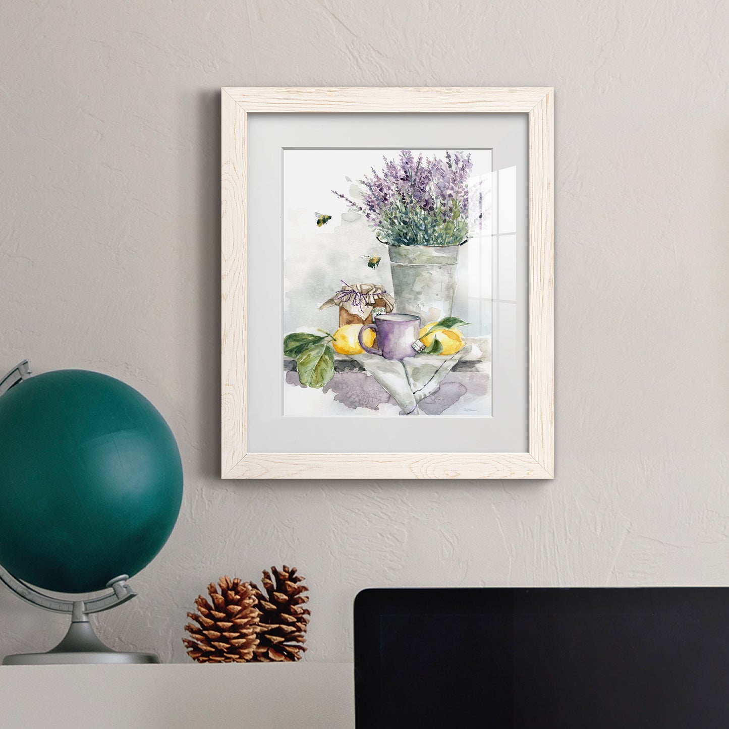 Lavender Lemon and Honey Tea - Barnwood Framed Art Print
