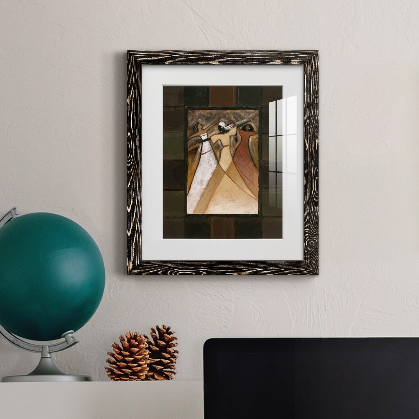 Divine Grace I - Barnwood Framed Art Print