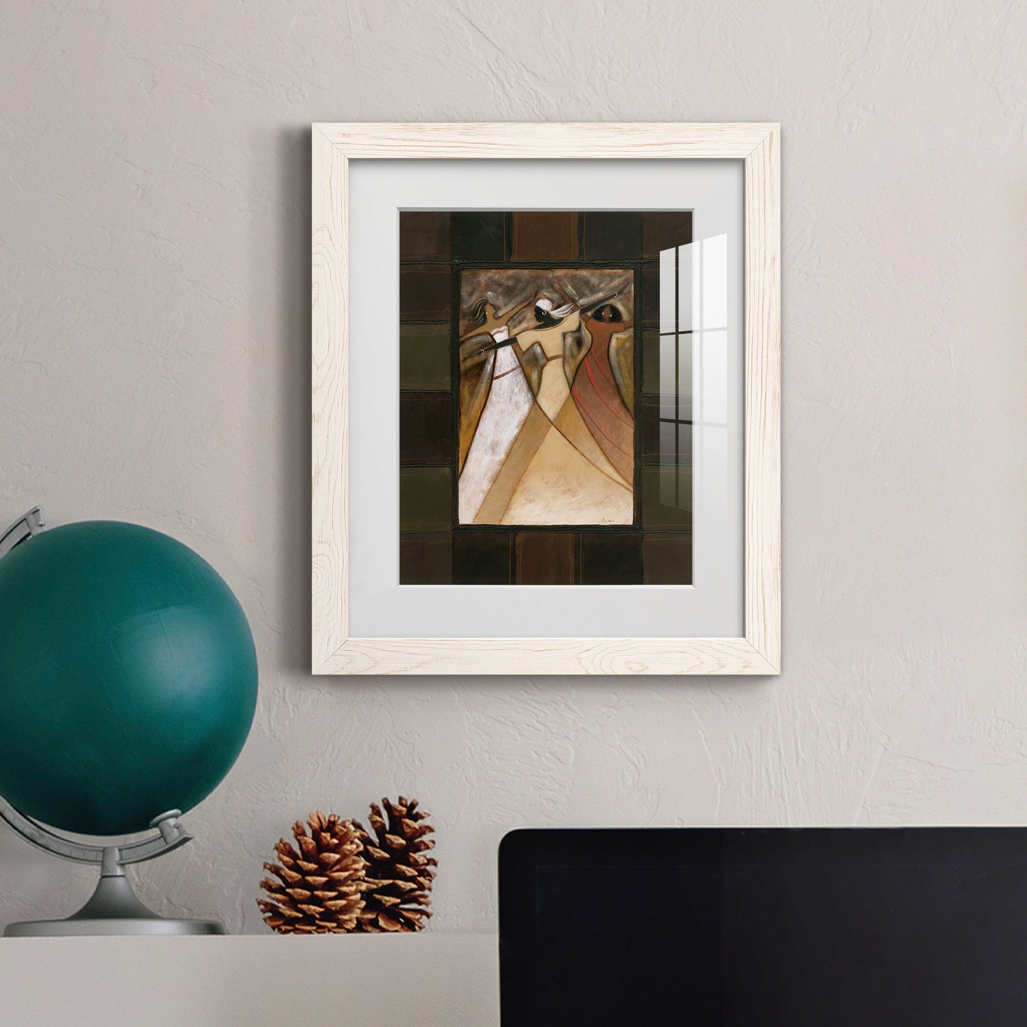 Divine Grace I - Barnwood Framed Art Print