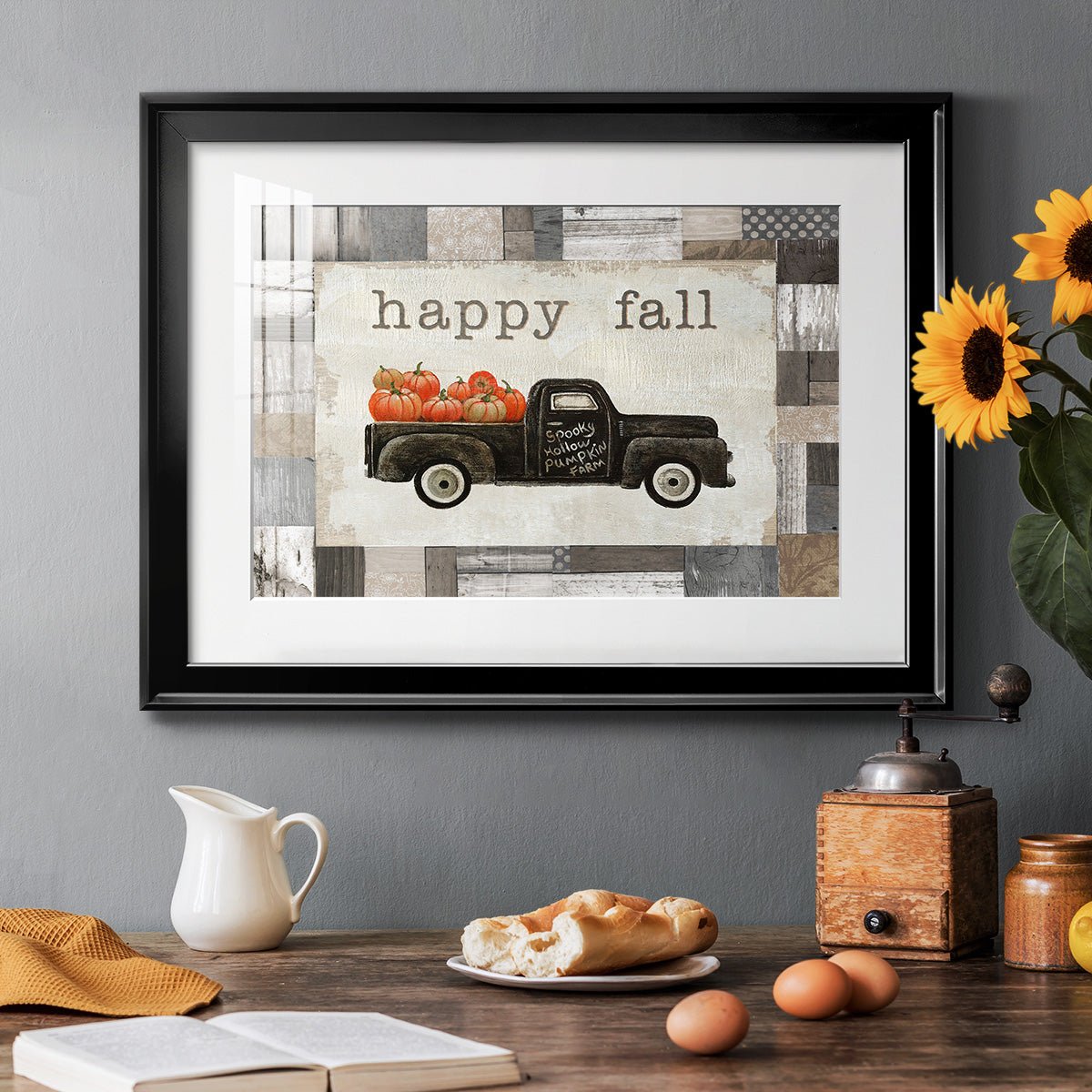 Spooky Hollow Farm - Modern Framed Art Print