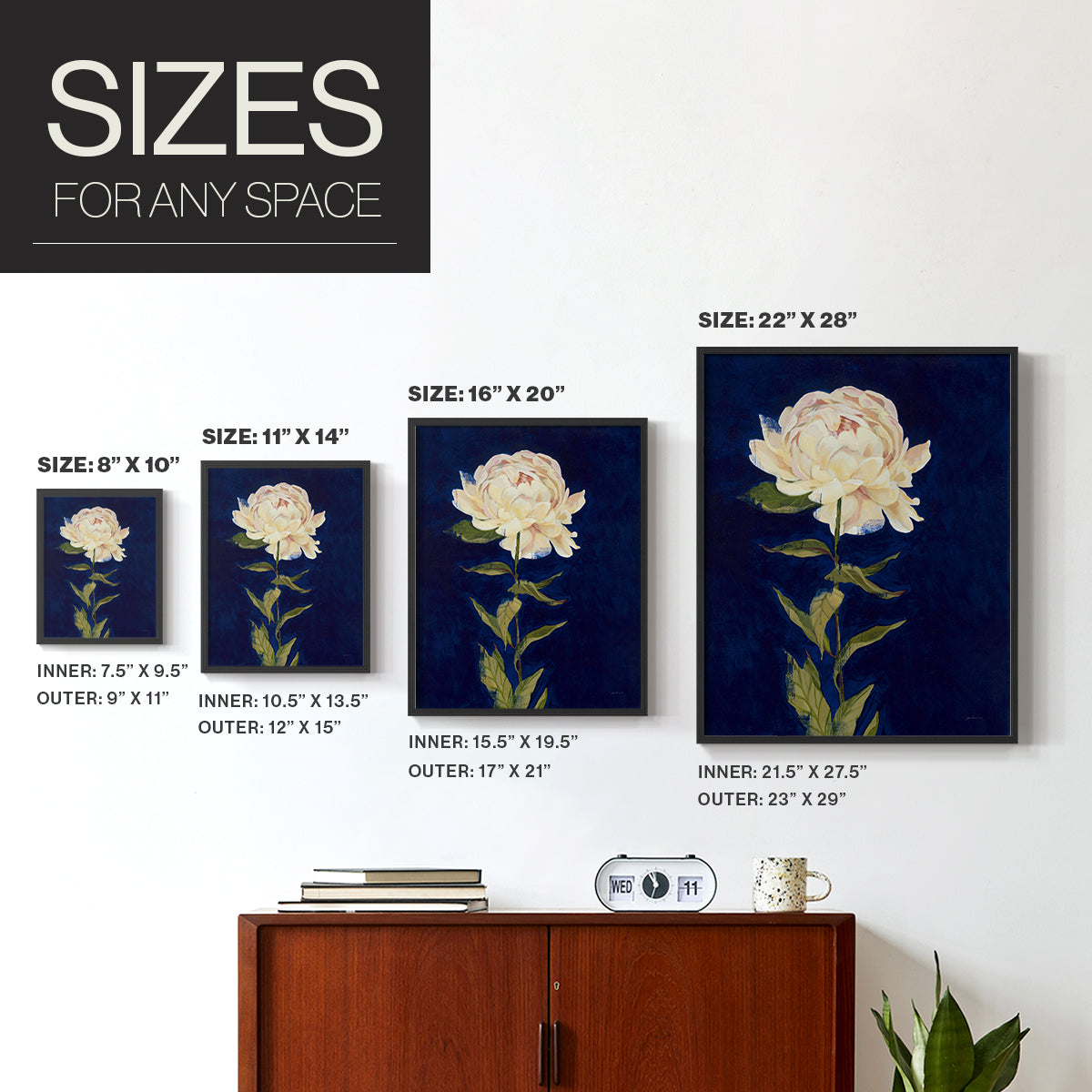 Pretty as a Peony I - Restickable Framed Art Print