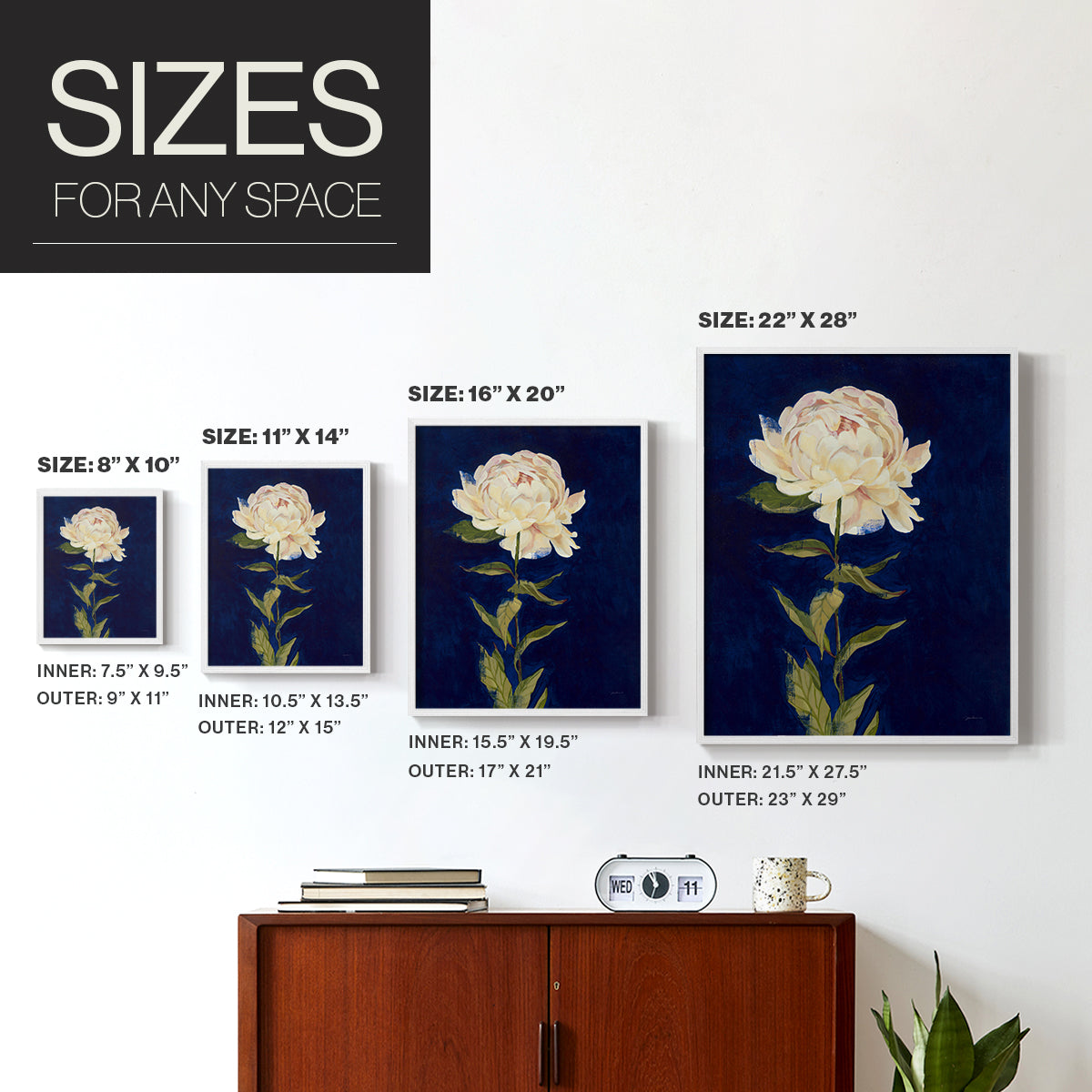 Pretty as a Peony I - Restickable Framed Art Print