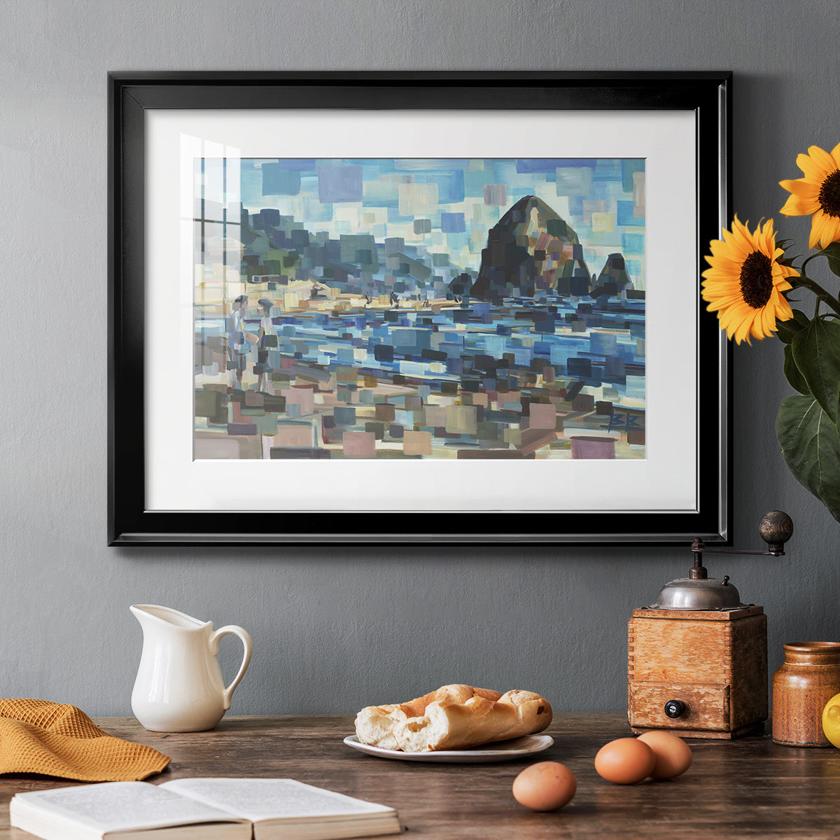 Evening in Cannon Beach - Modern Framed Art Print