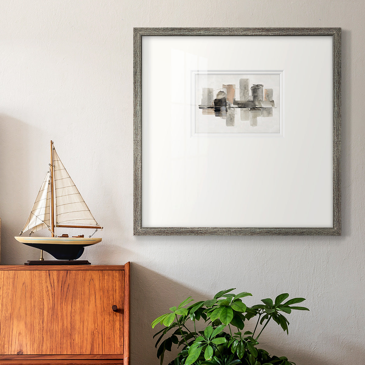Urban Oasis II - Double Matboard Framed Print
