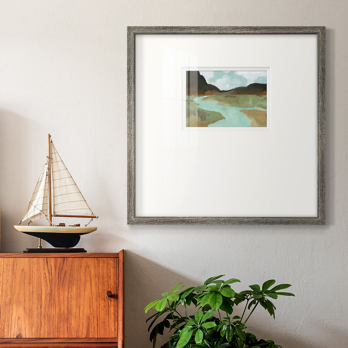 Coldwater Hills II - Double Matboard Framed Print