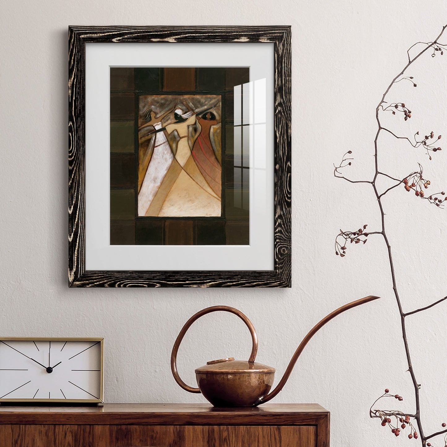 Divine Grace I - Barnwood Framed Art Print