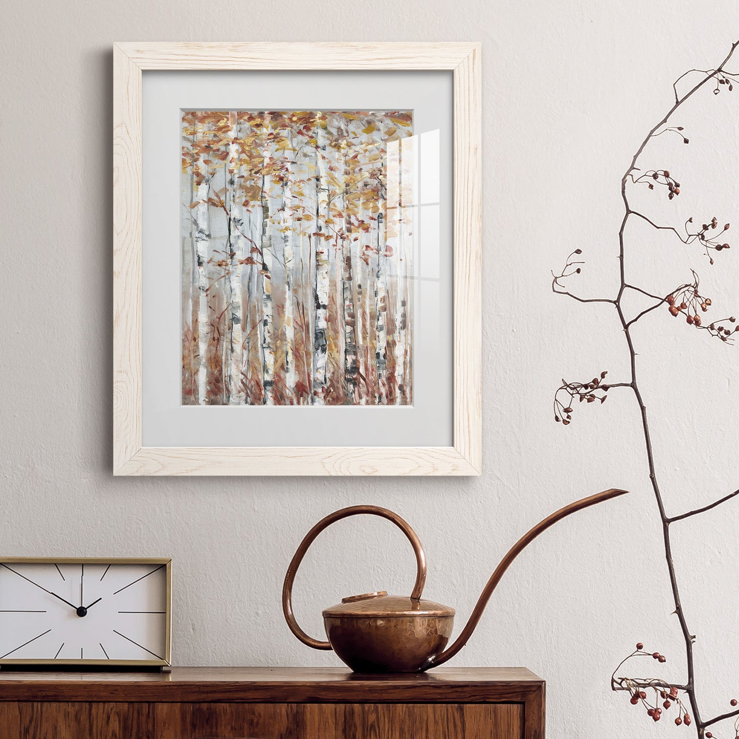 Copper Forest - Barnwood Framed Art Print