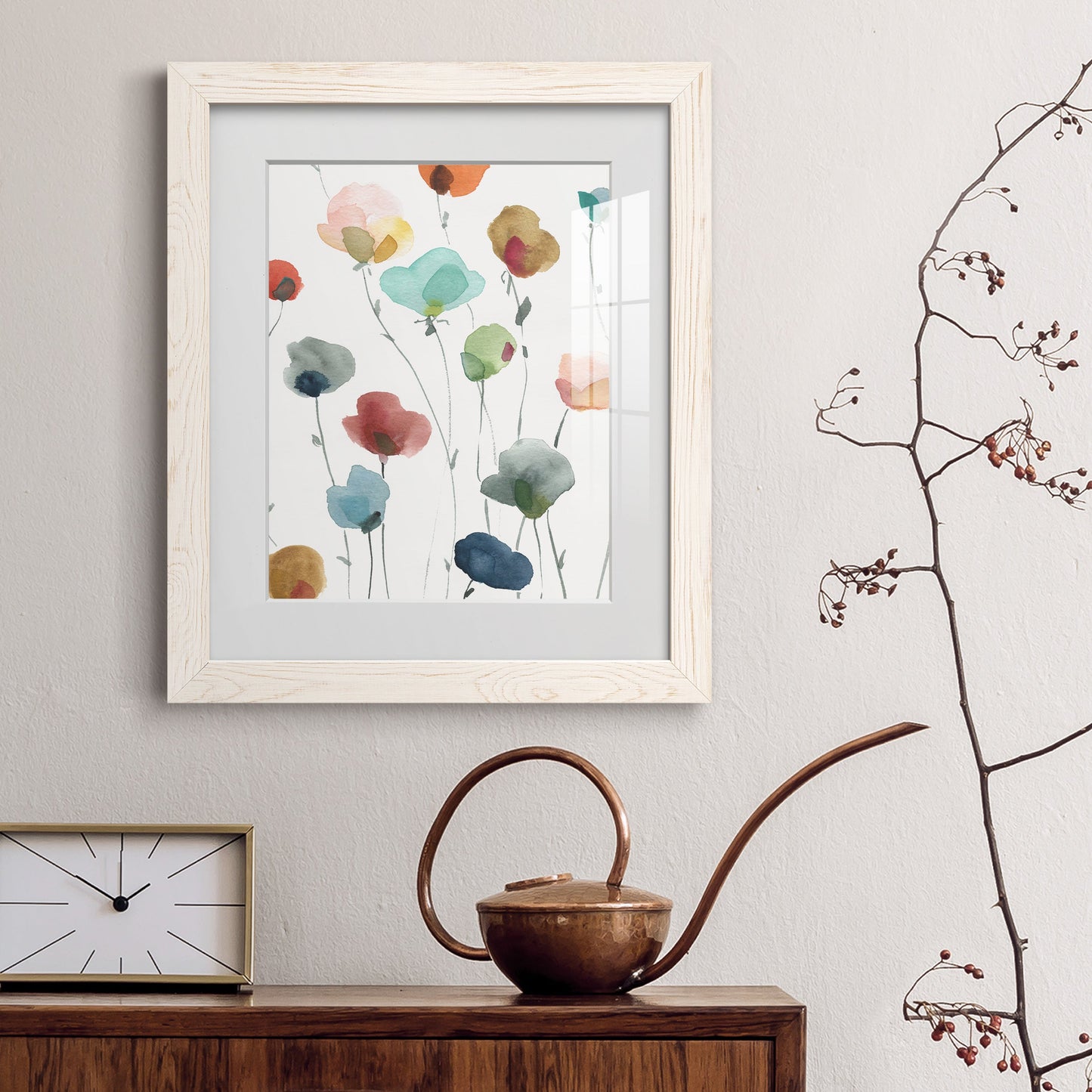 Lollipop Garden I - Barnwood Framed Art Print