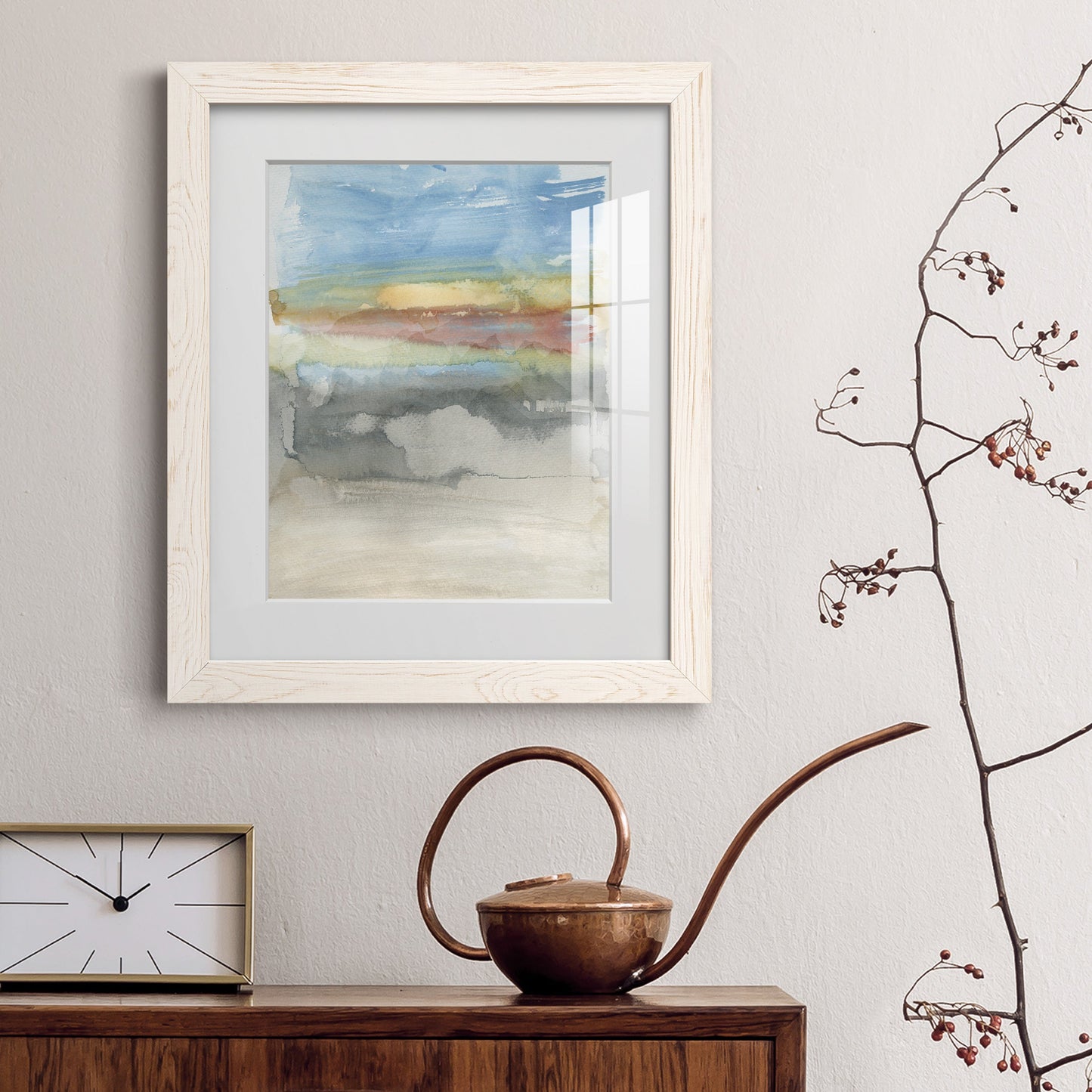 High Desert Sunset I - Barnwood Framed Art Print