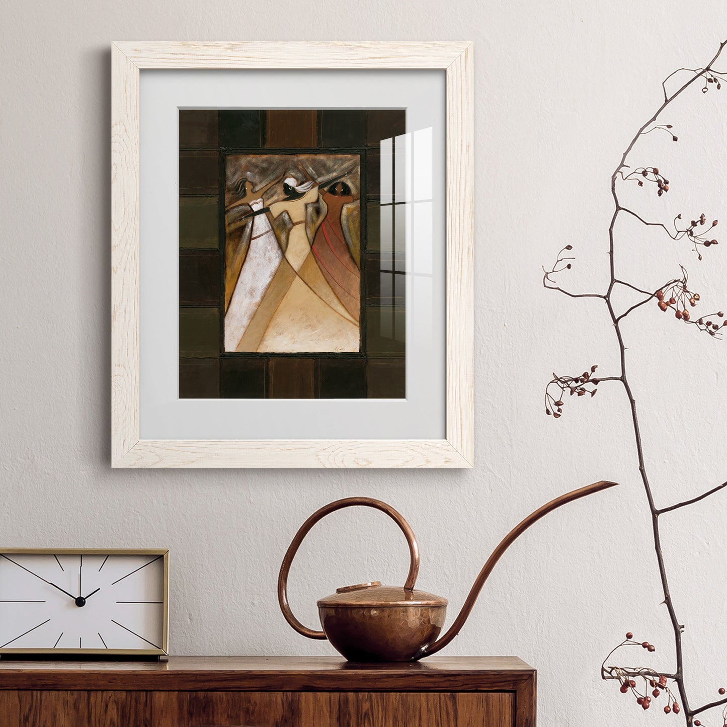 Divine Grace I - Barnwood Framed Art Print