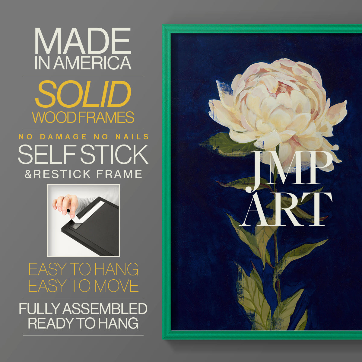 Pretty as a Peony I - Restickable Framed Art Print