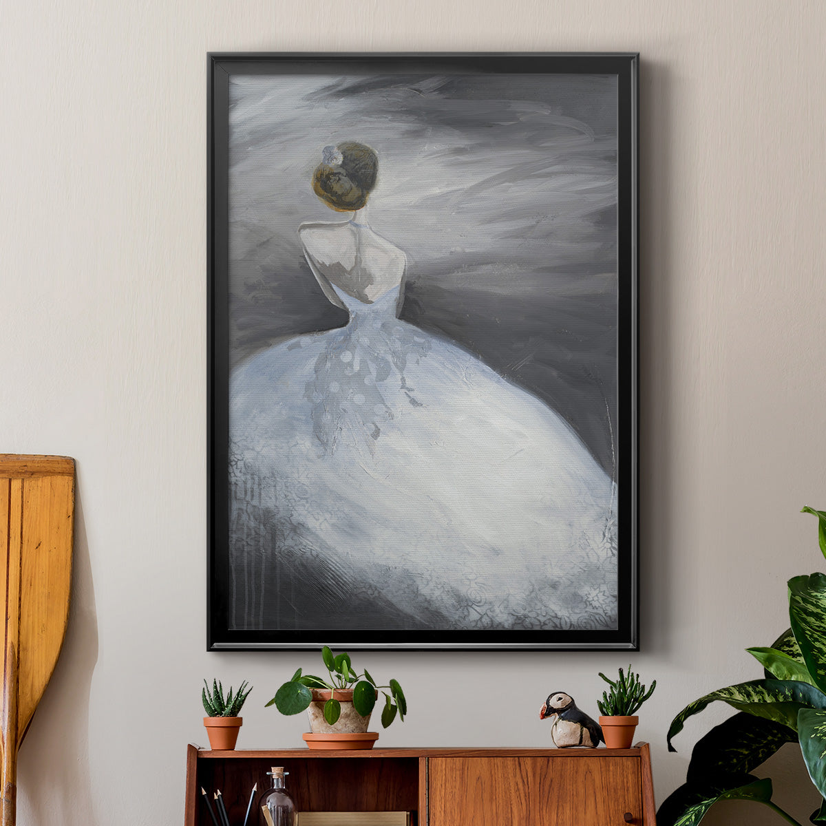 Off in the Distance - Framed Canvas Print