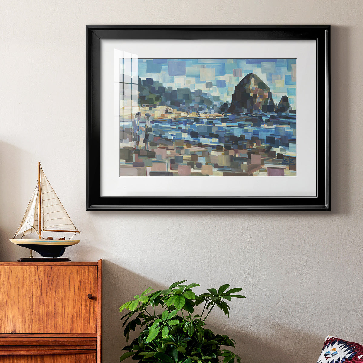 Evening in Cannon Beach - Modern Framed Art Print