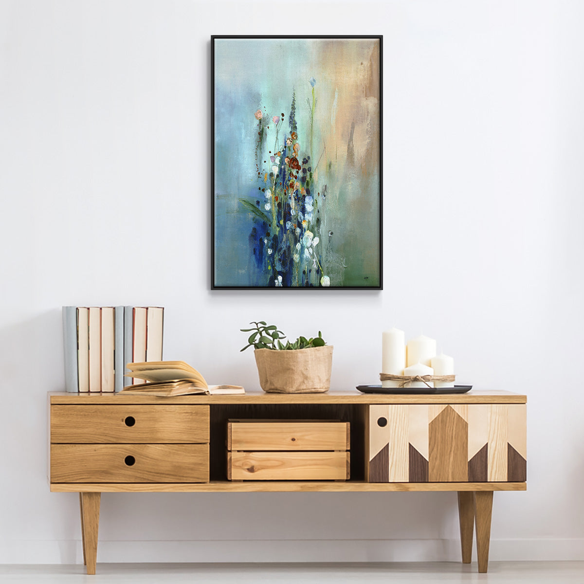 Current Air I - Floater Framed Canvas Print