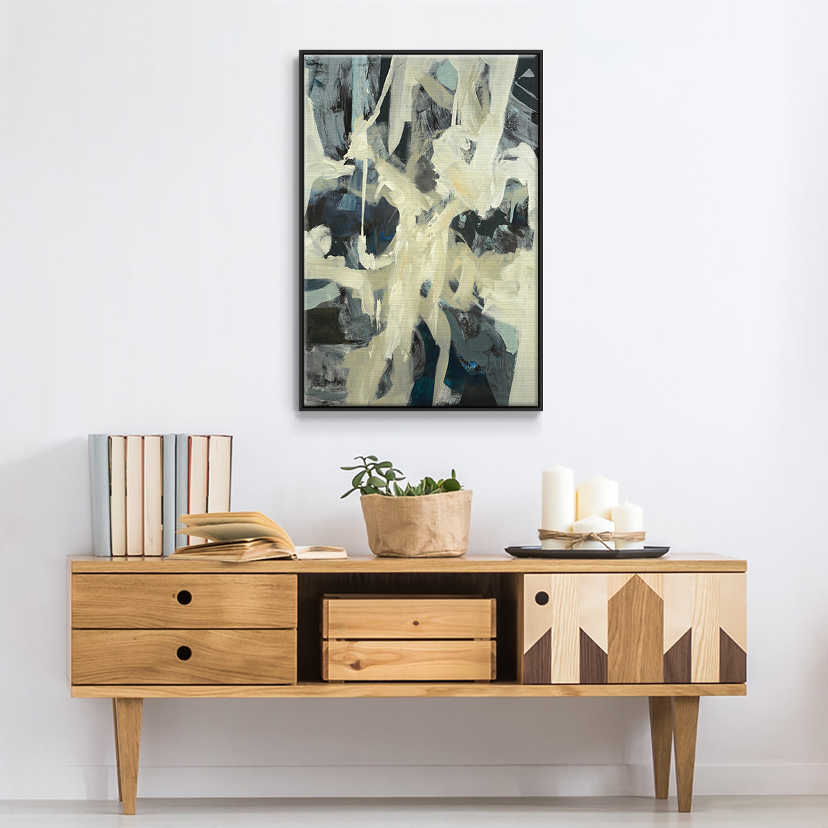 Bearers - Floater Framed Canvas Print