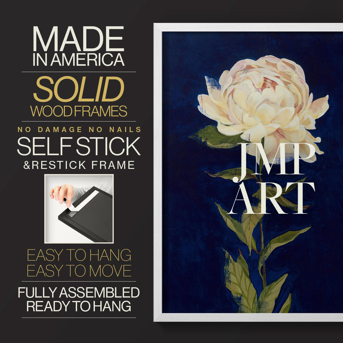 Pretty as a Peony I - Restickable Framed Art Print