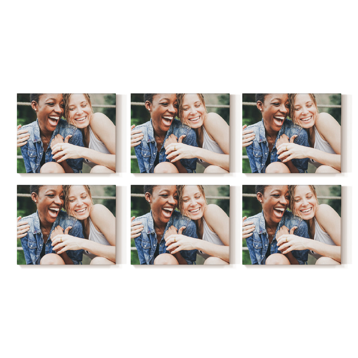 Set of 6 Restickable Custom Framed Photos - 10" x 8"