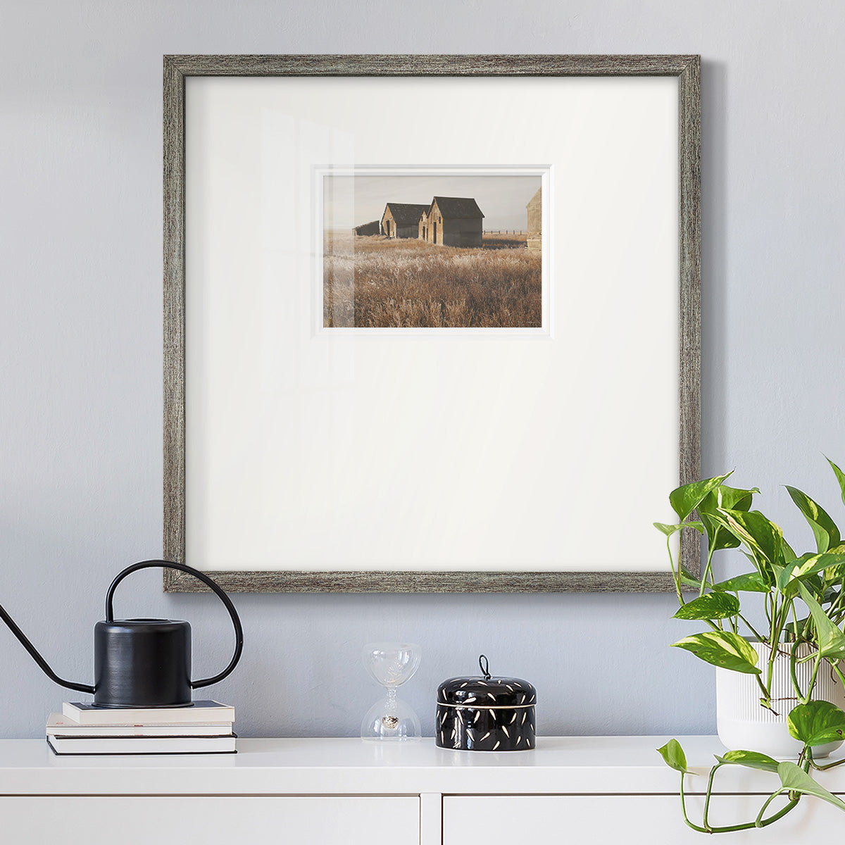The Old Farm - Double Matboard Framed Print