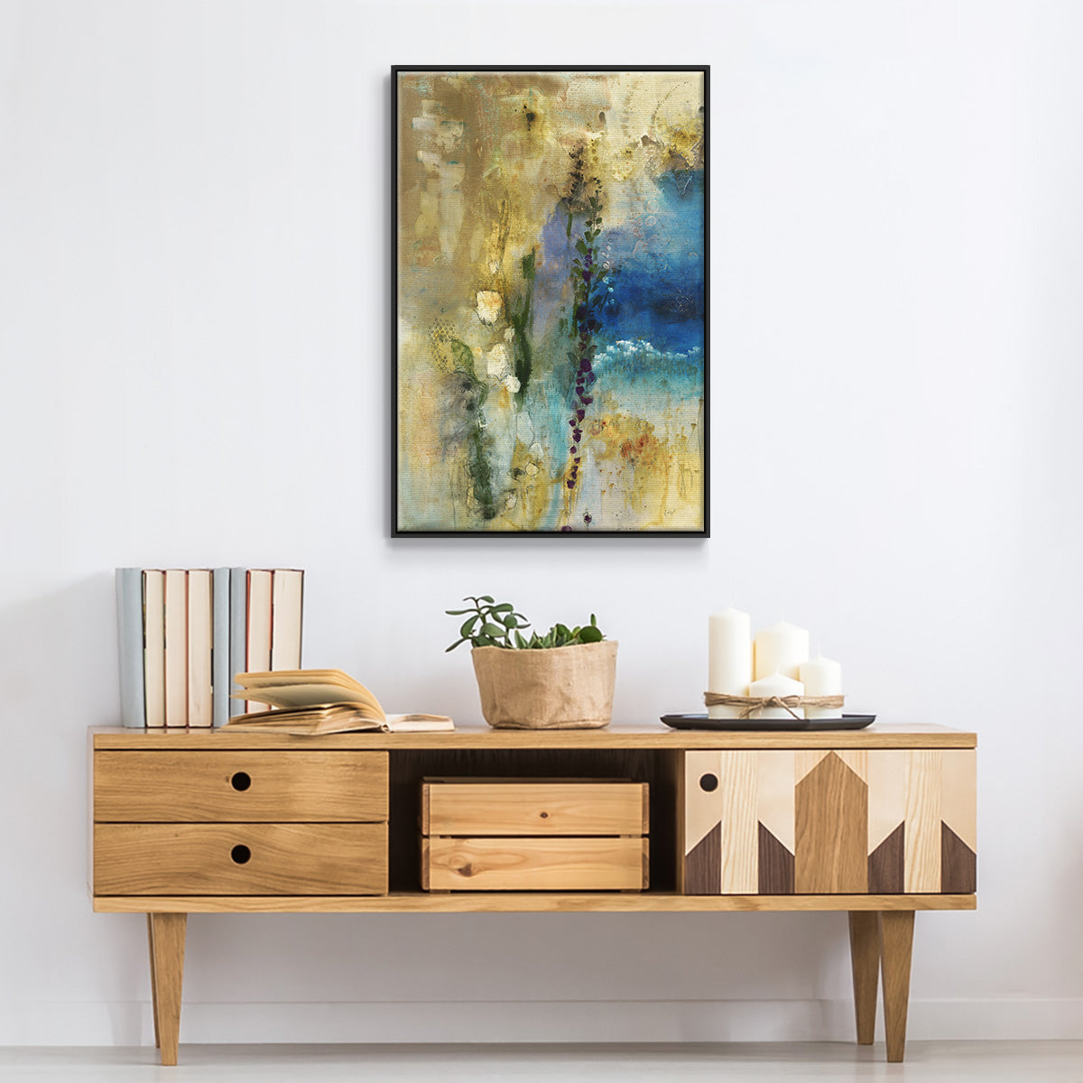 Immerge II - Floater Framed Canvas Print