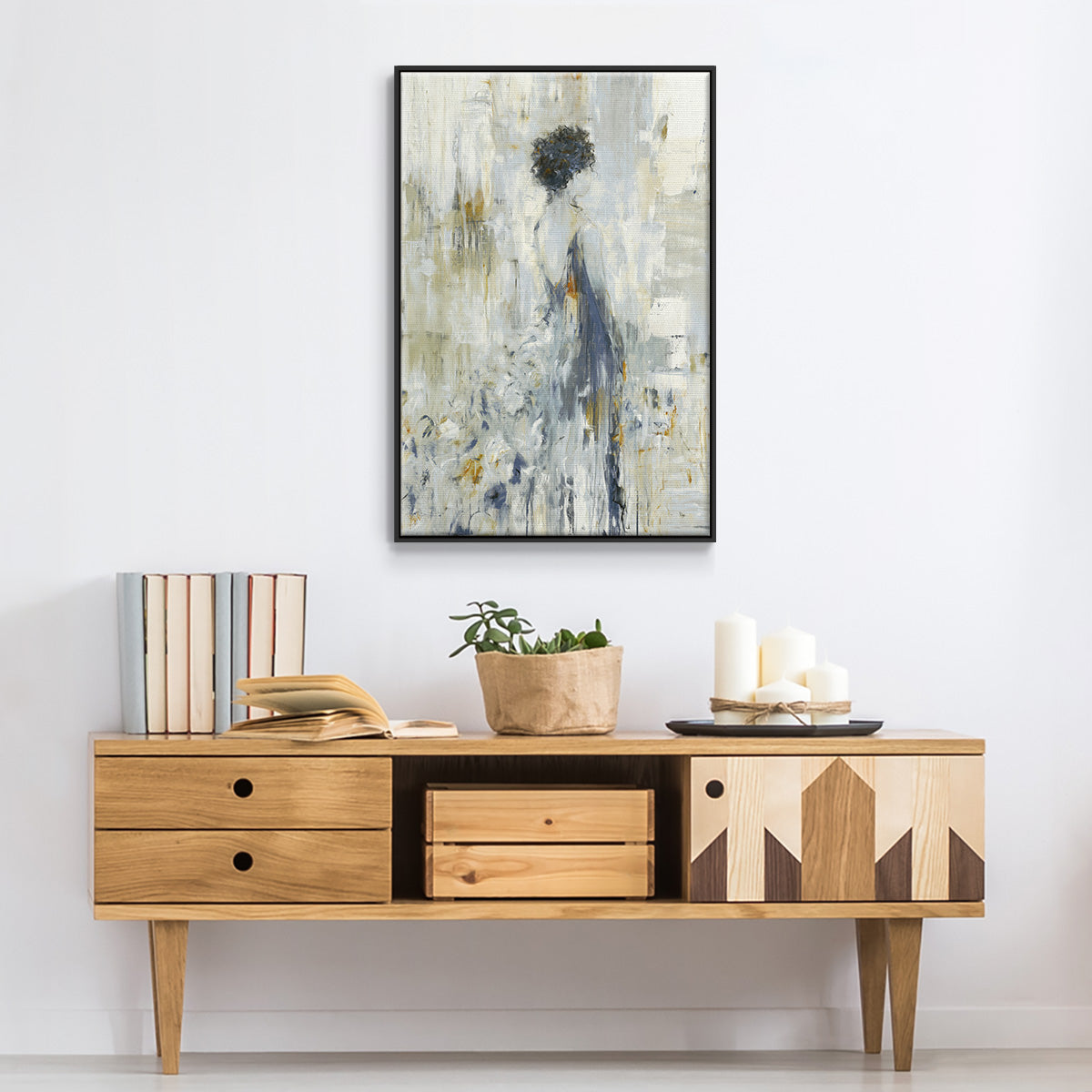 Fond Reflections - Floater Framed Canvas Print