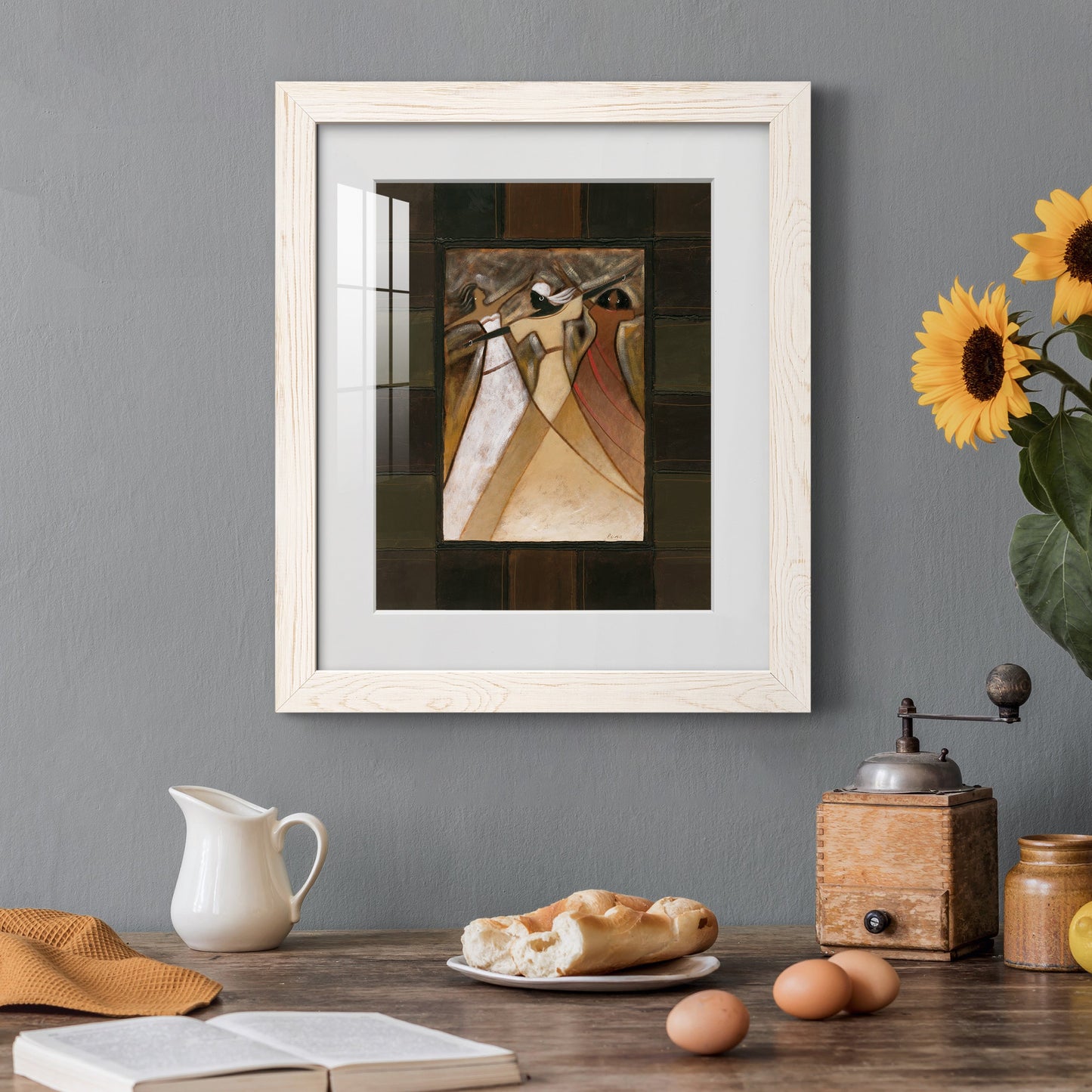 Divine Grace I - Barnwood Framed Art Print