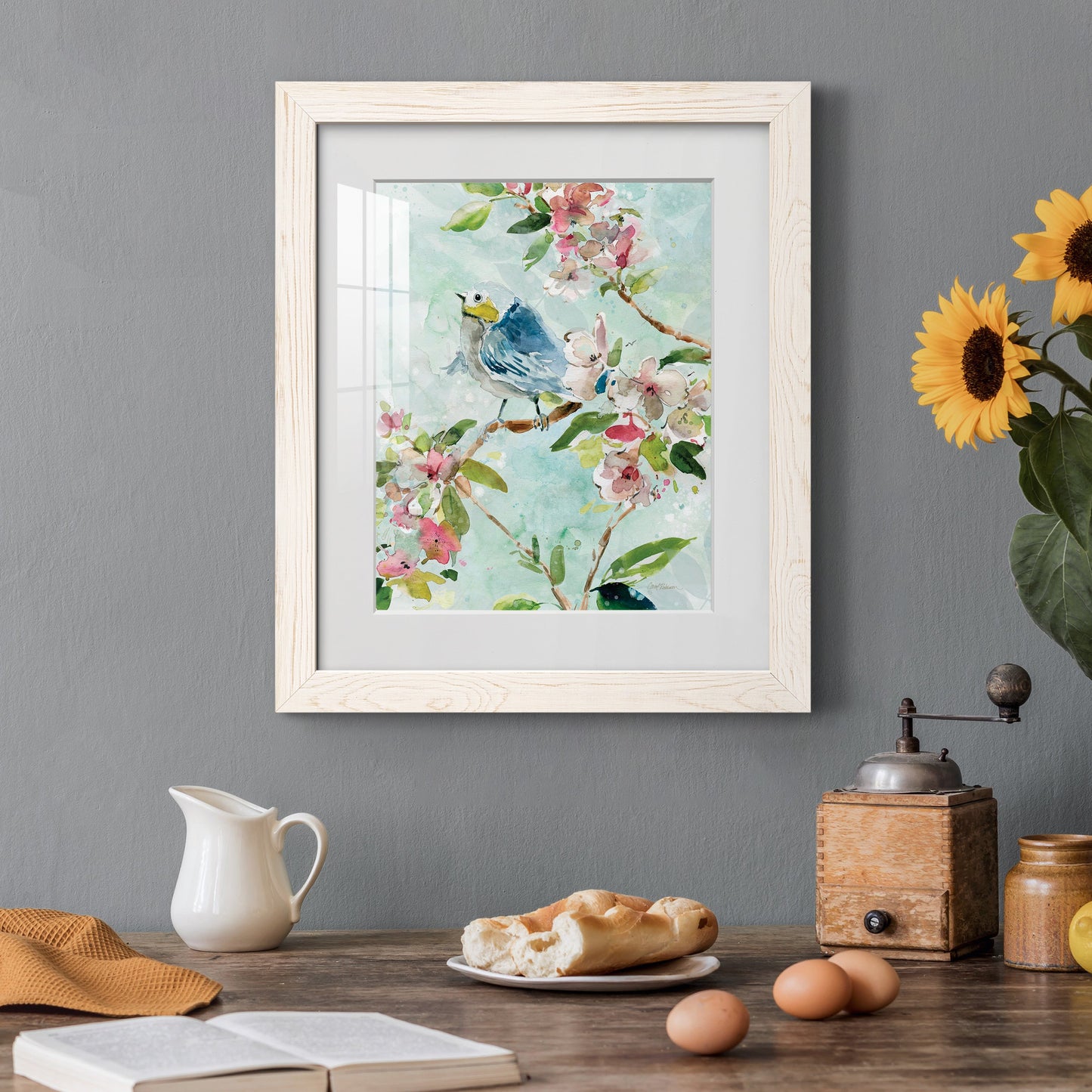 Asbury Garden Song II - Barnwood Framed Art Print