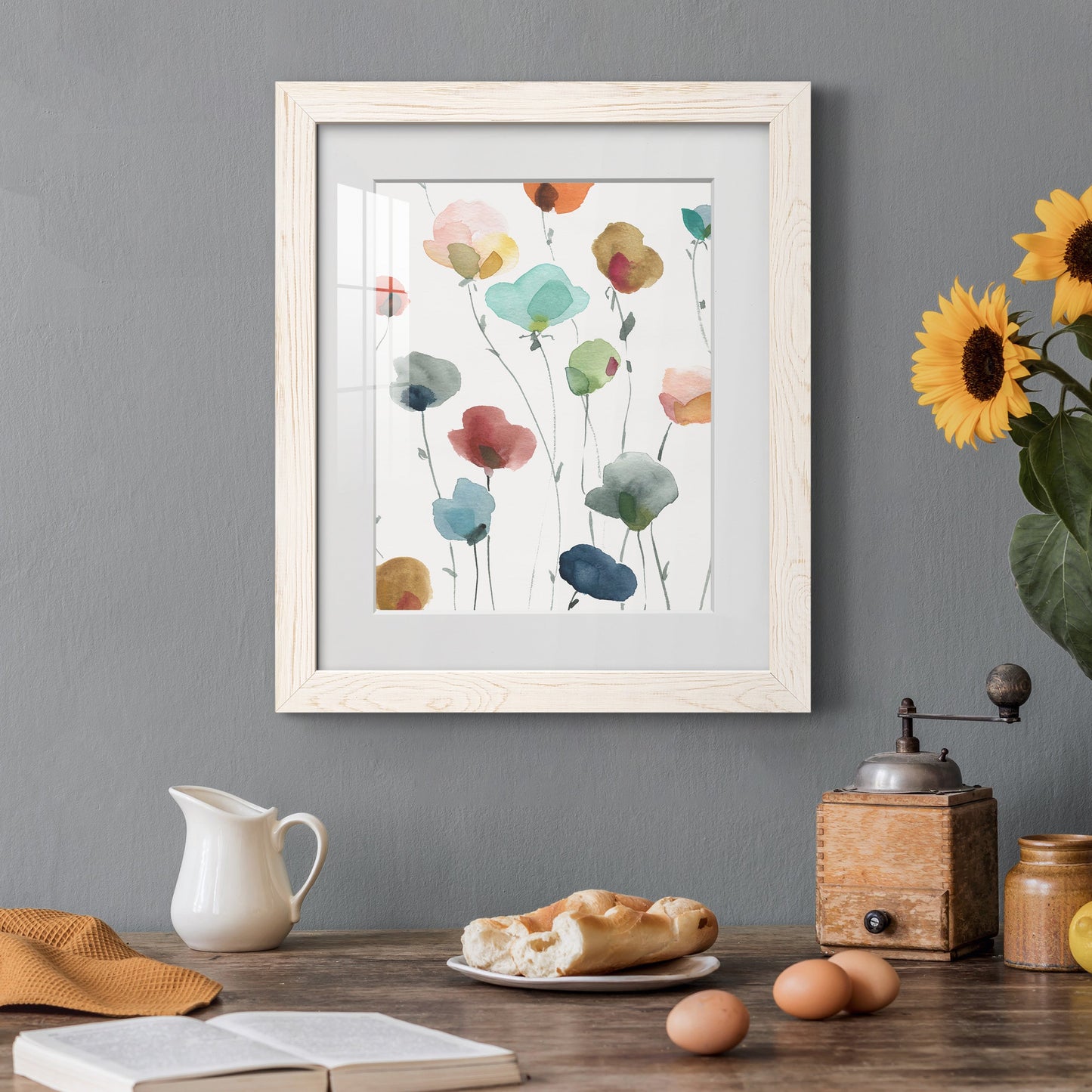 Lollipop Garden I - Barnwood Framed Art Print