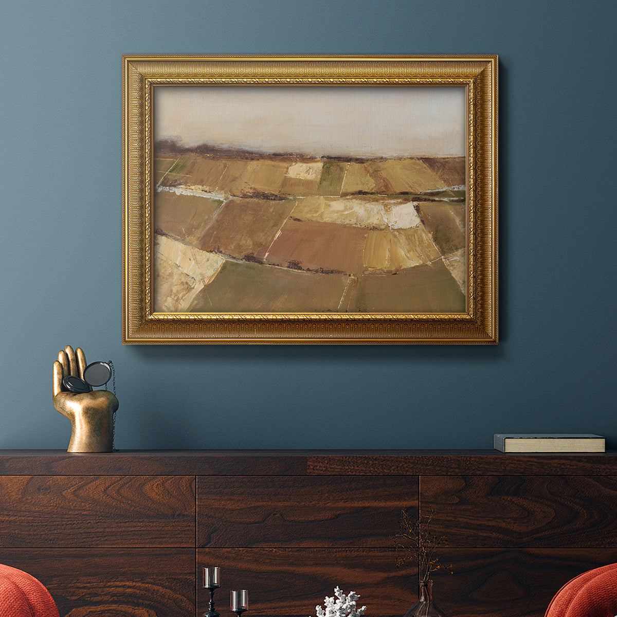 Autumn Pasture I - Ornate Framed Canvas Print