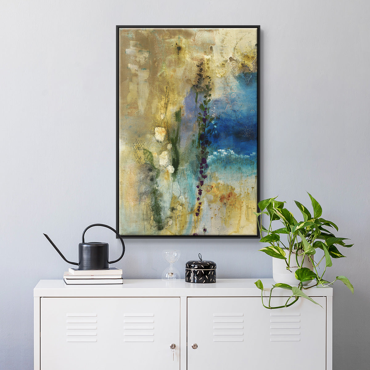Immerge II - Floater Framed Canvas Print
