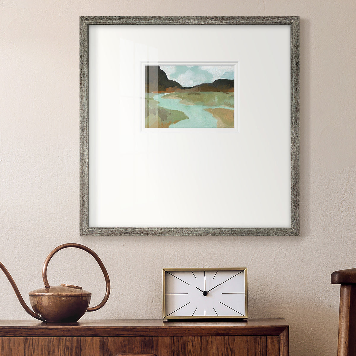 Coldwater Hills II - Double Matboard Framed Print