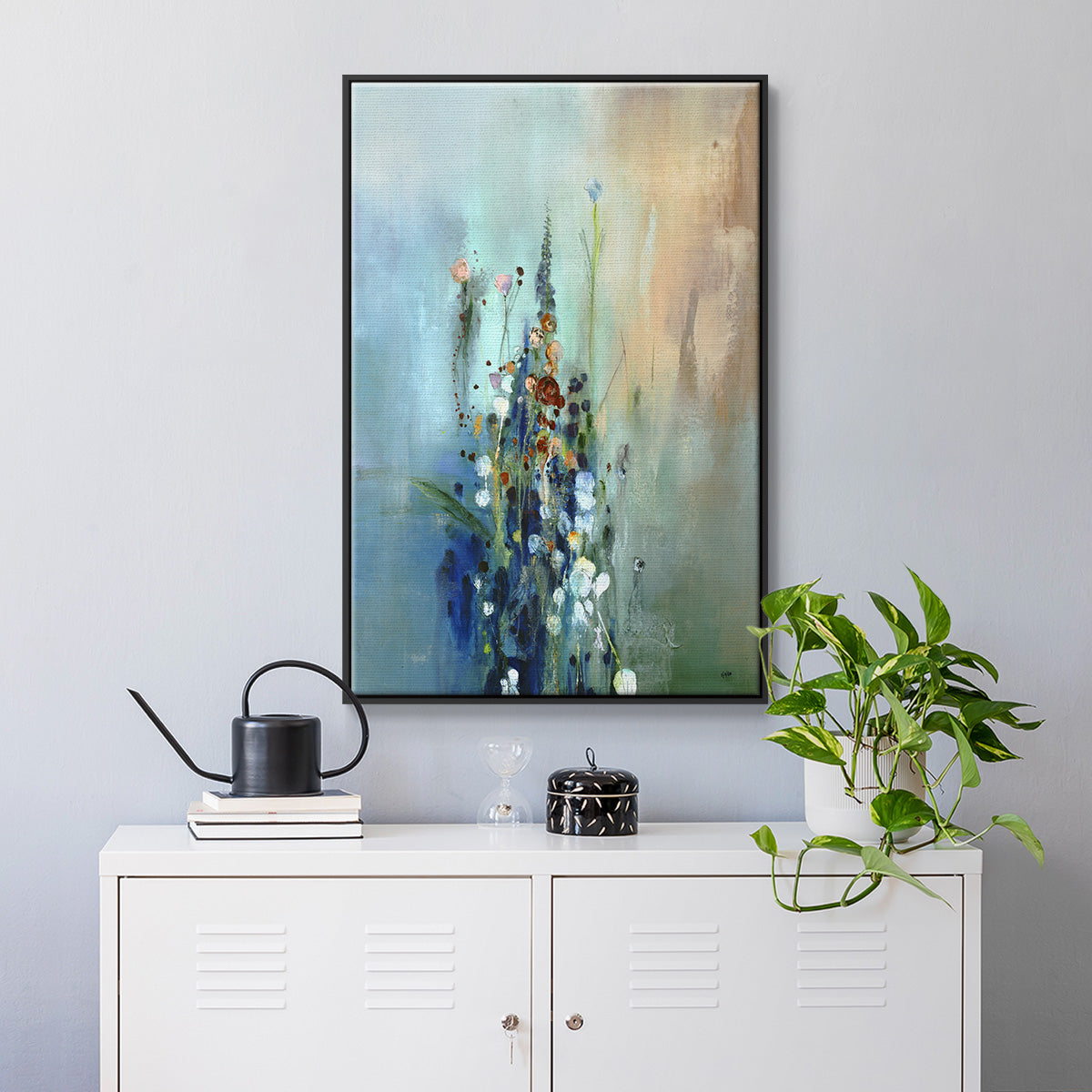 Current Air I - Floater Framed Canvas Print