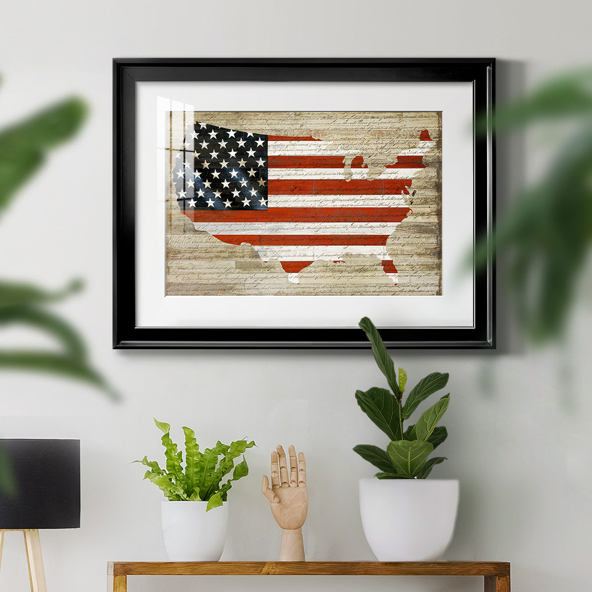 American Flag - Modern Framed Art Print
