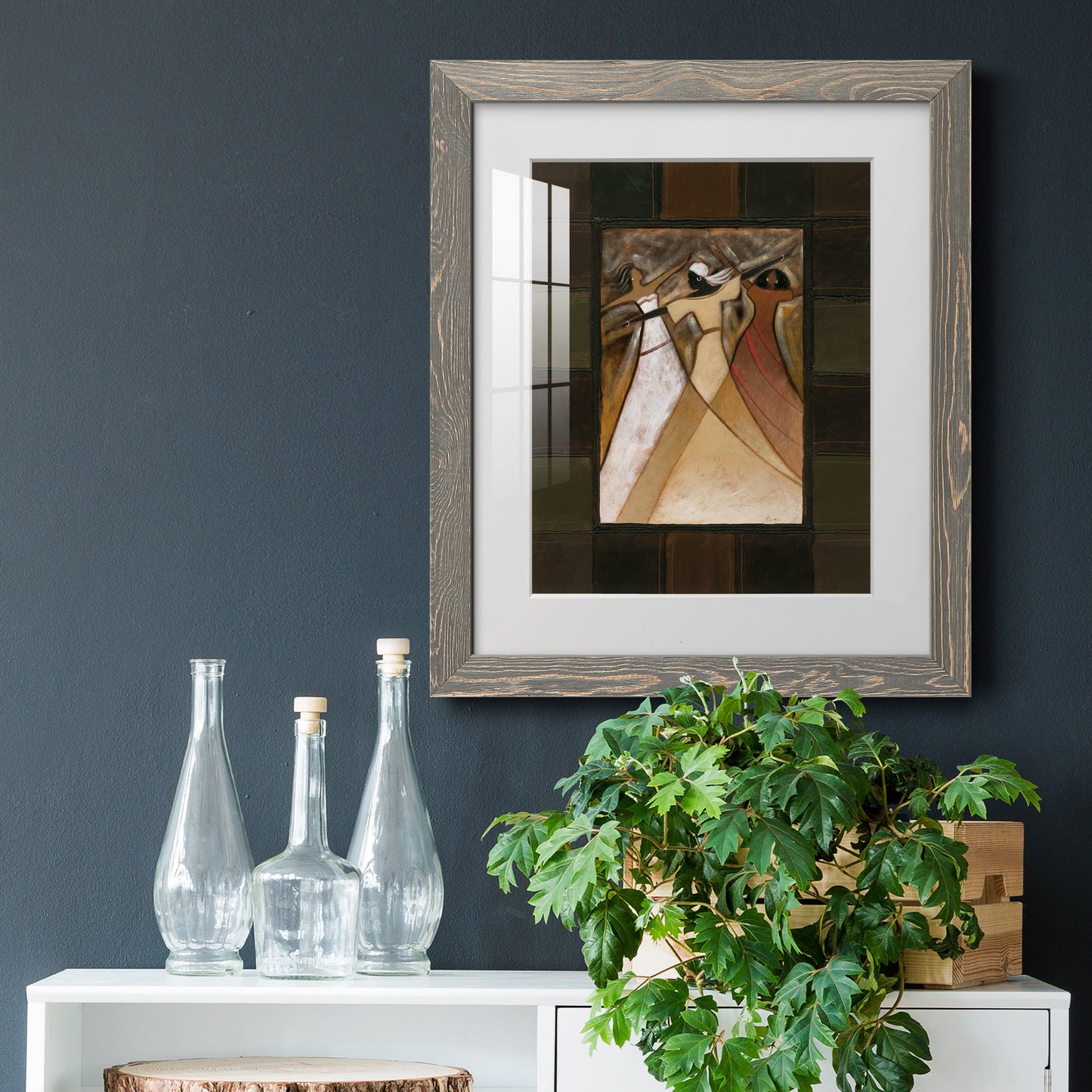 Divine Grace I - Barnwood Framed Art Print