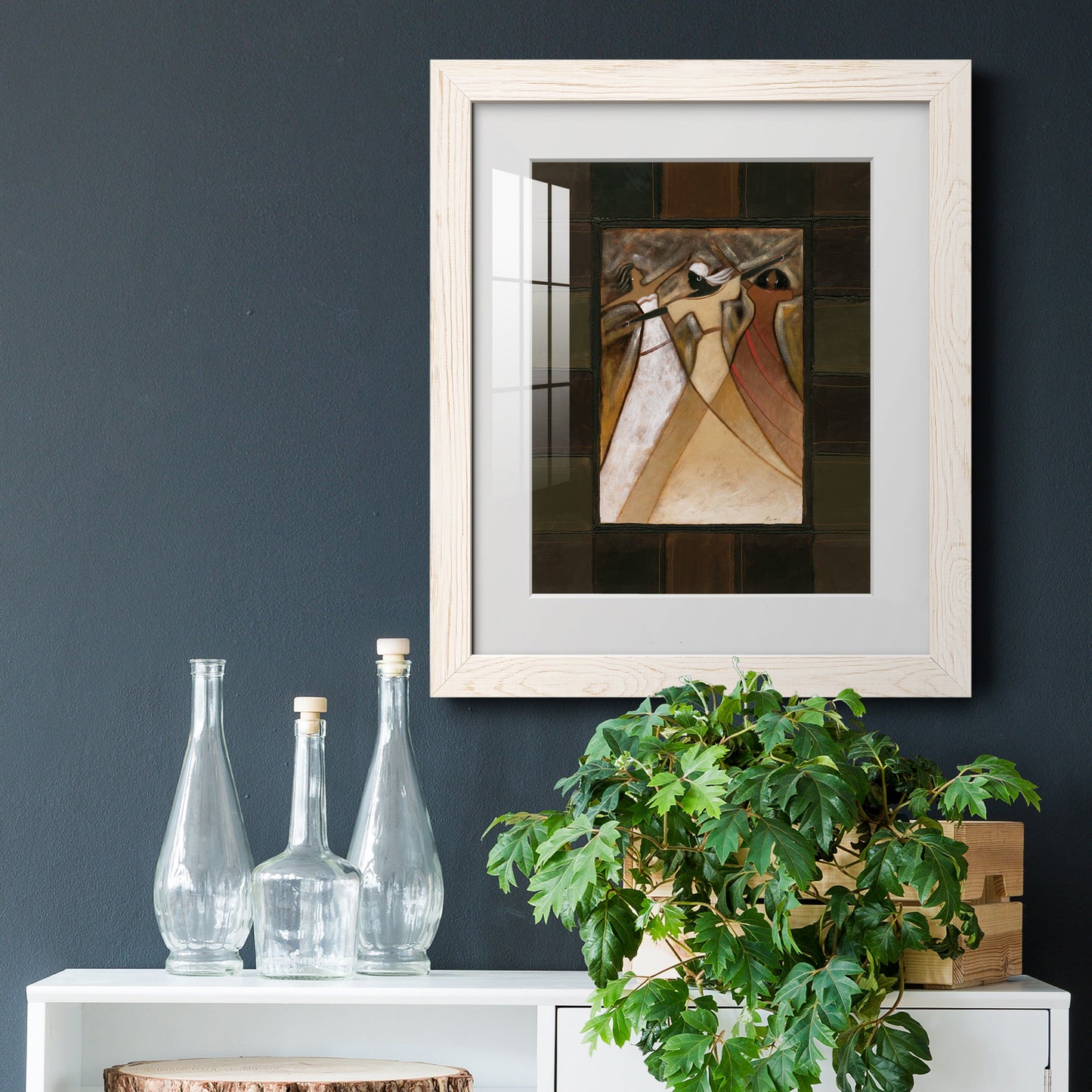 Divine Grace I - Barnwood Framed Art Print