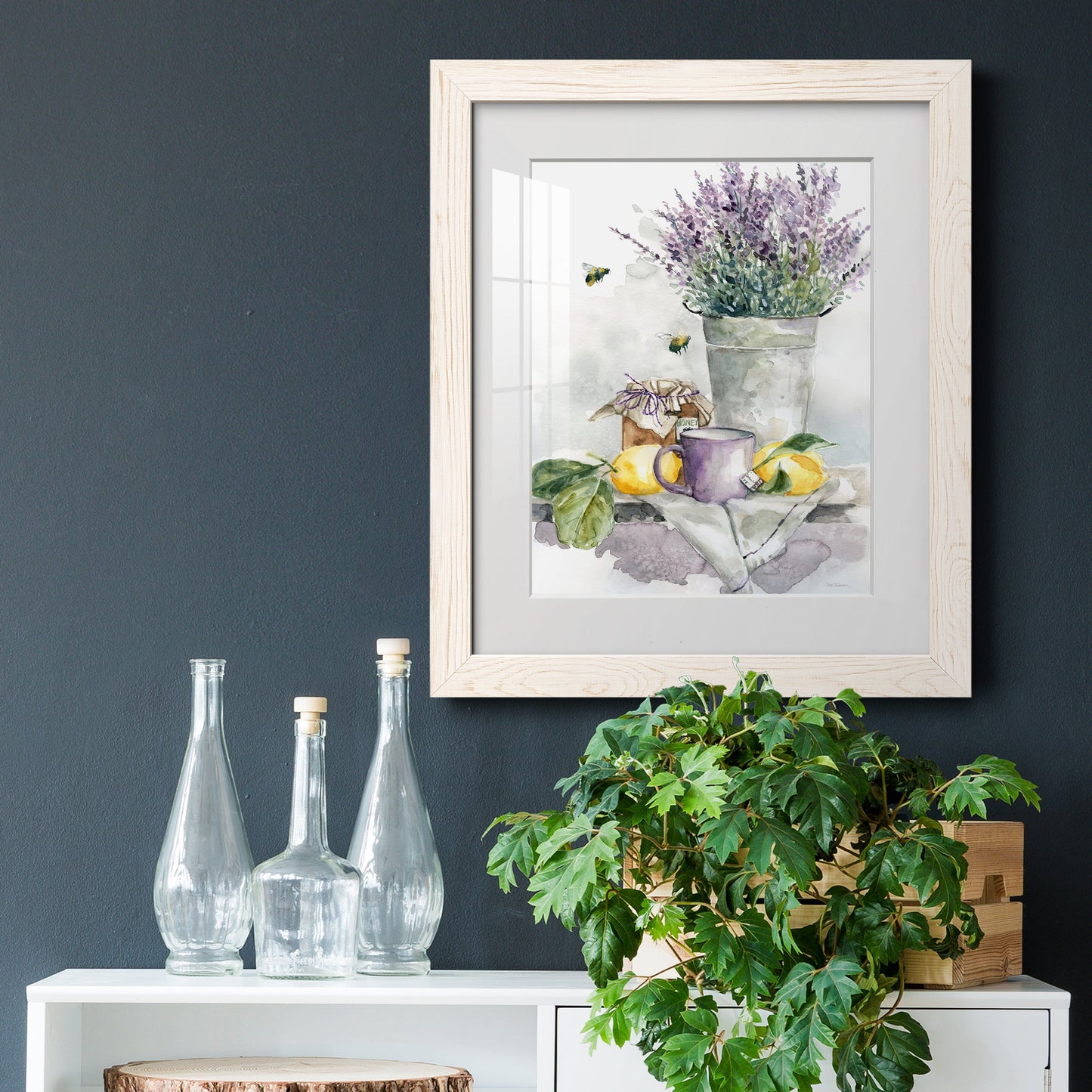 Lavender Lemon and Honey Tea - Barnwood Framed Art Print