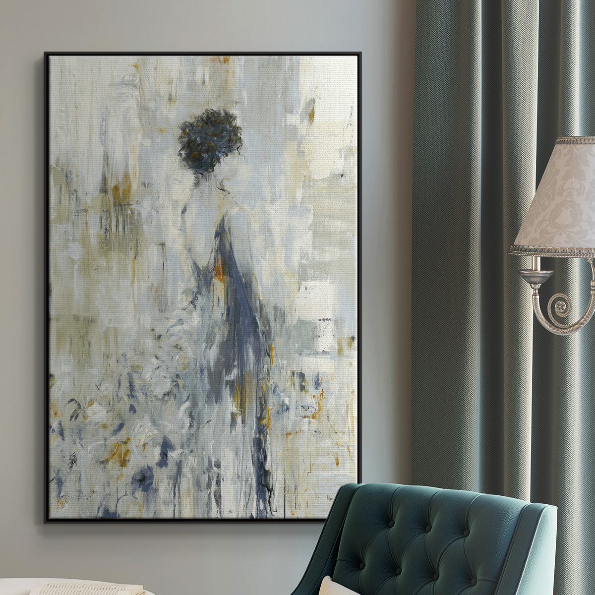 Fond Reflections - Floater Framed Canvas Print