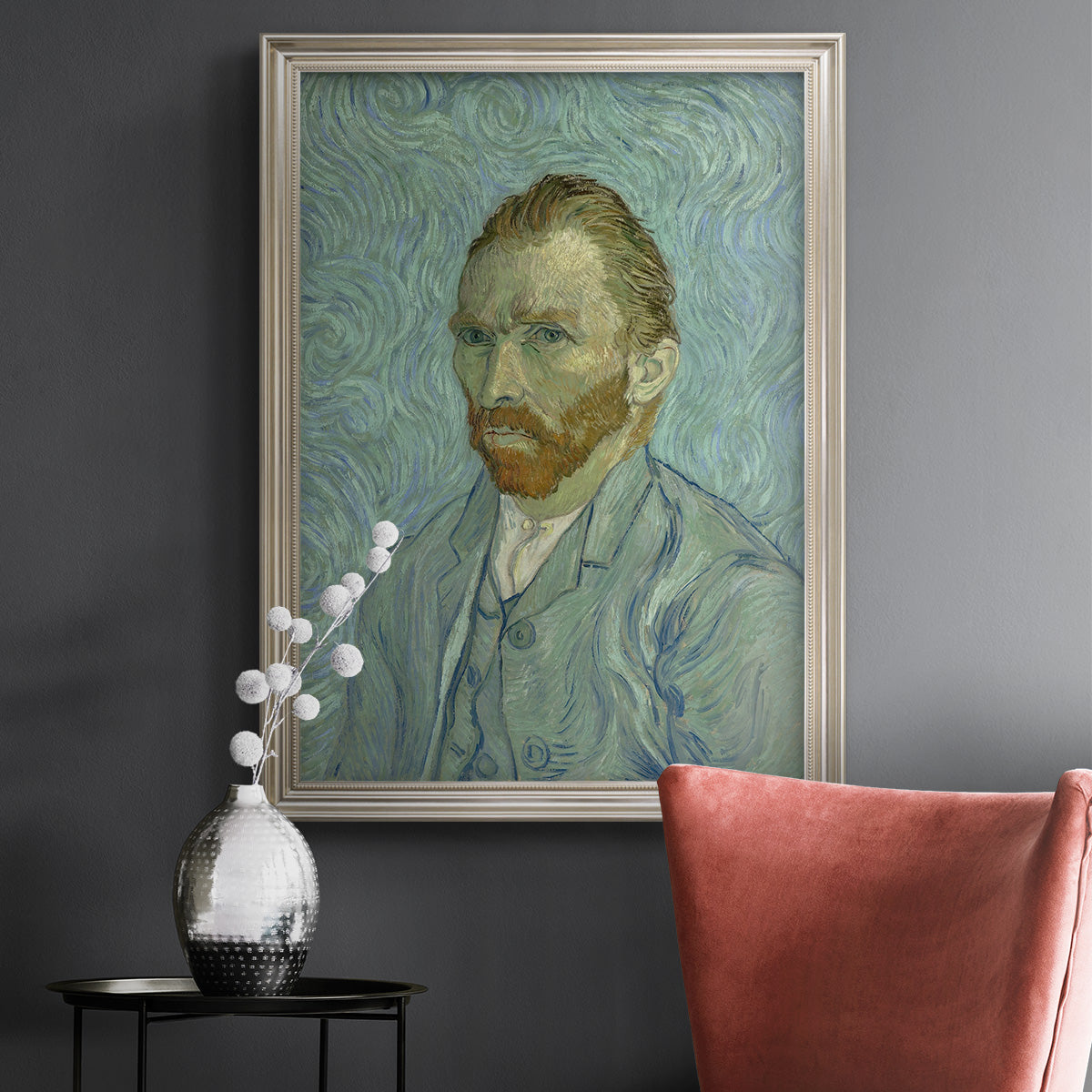 Self-Portrait, 1889 - Ornate Framed Canvas Print