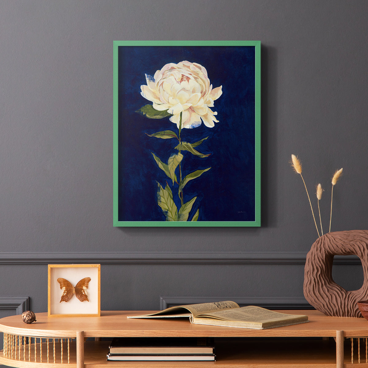 Pretty as a Peony I - Restickable Framed Art Print