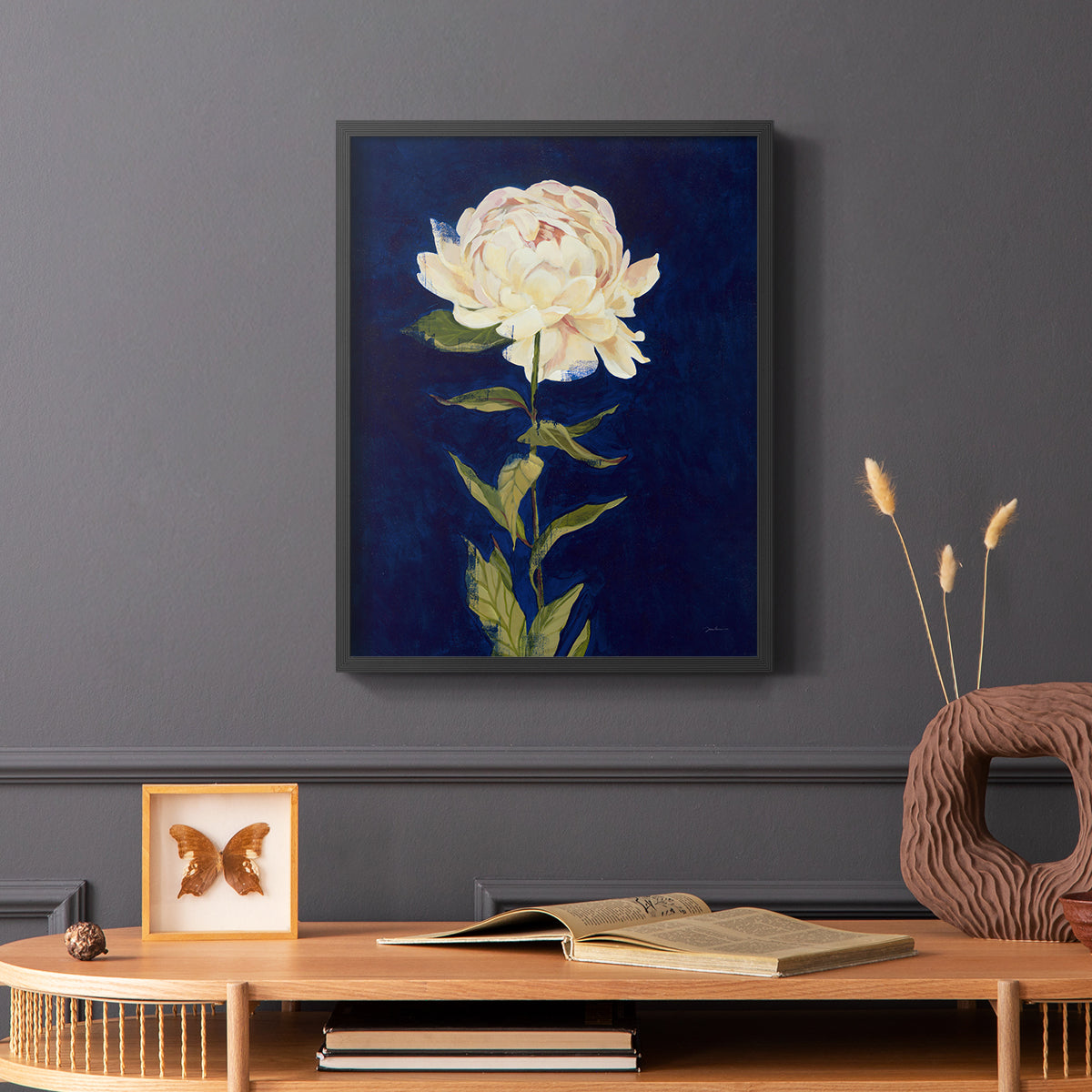 Pretty as a Peony I - Restickable Framed Art Print